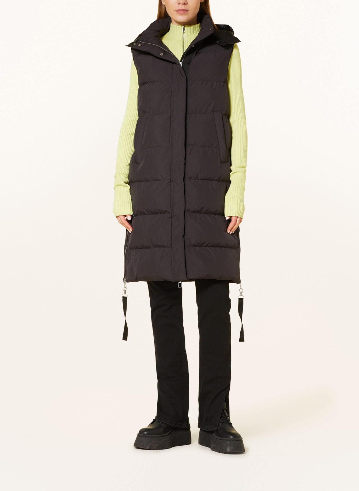darling harbour Quilted vest with DUPONT™ SORONA® insulation, Color: SCHWARZ (Image 2)