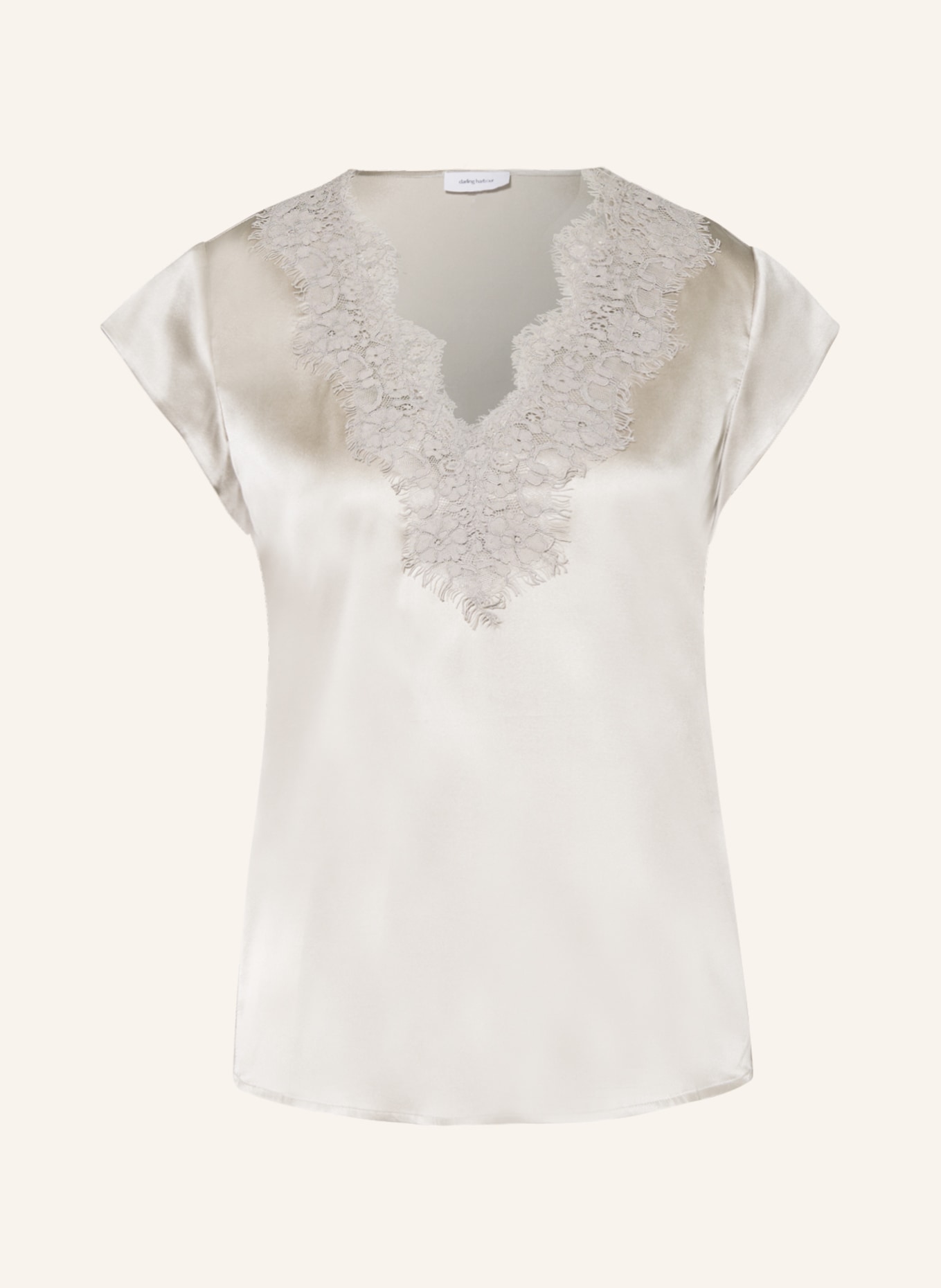 darling harbour Blouse top made of silk, Color: LIGHT GRAY (Image 1)