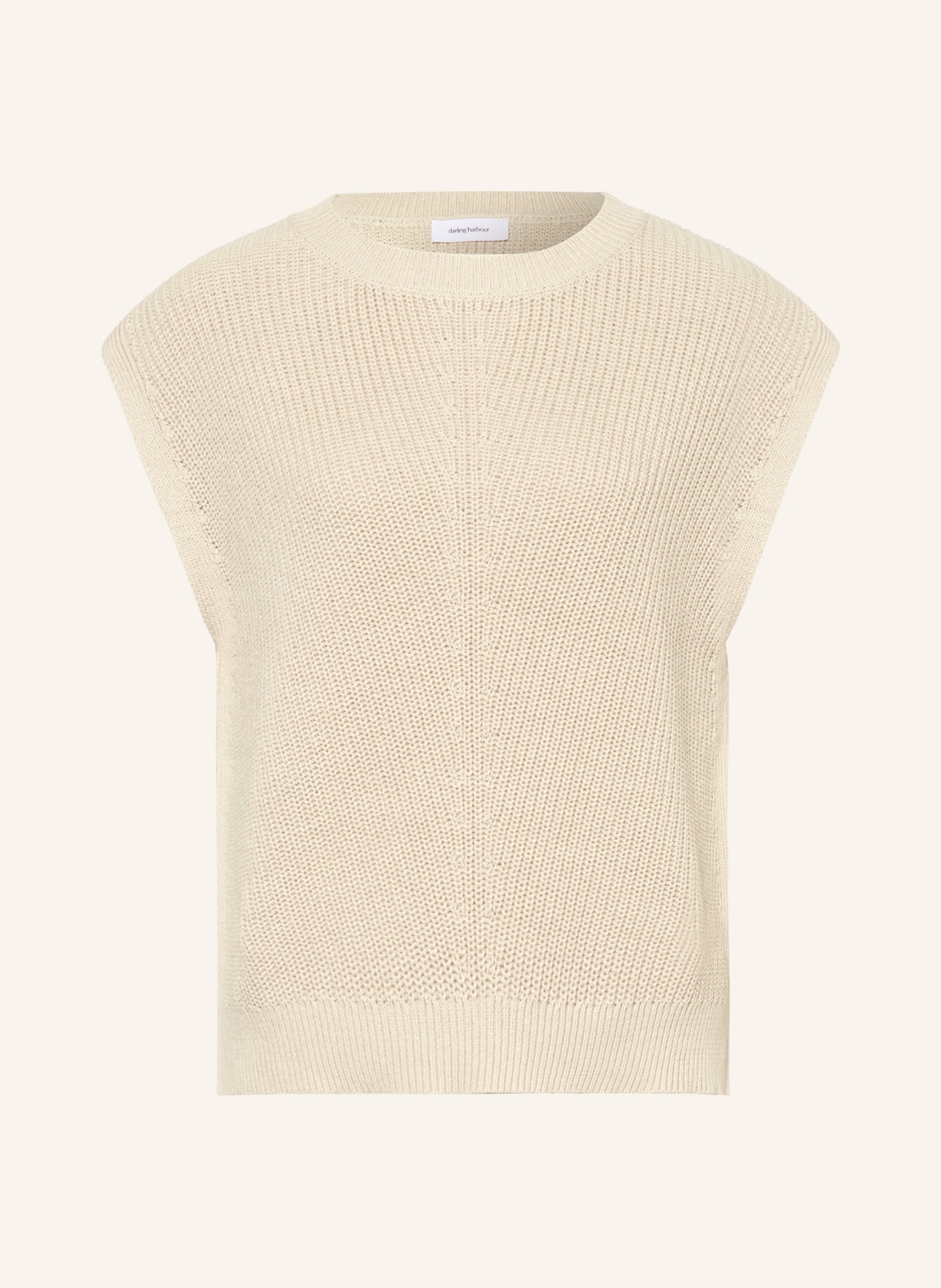 darling harbour Sweater vest, Color: BEIGE (Image 1)