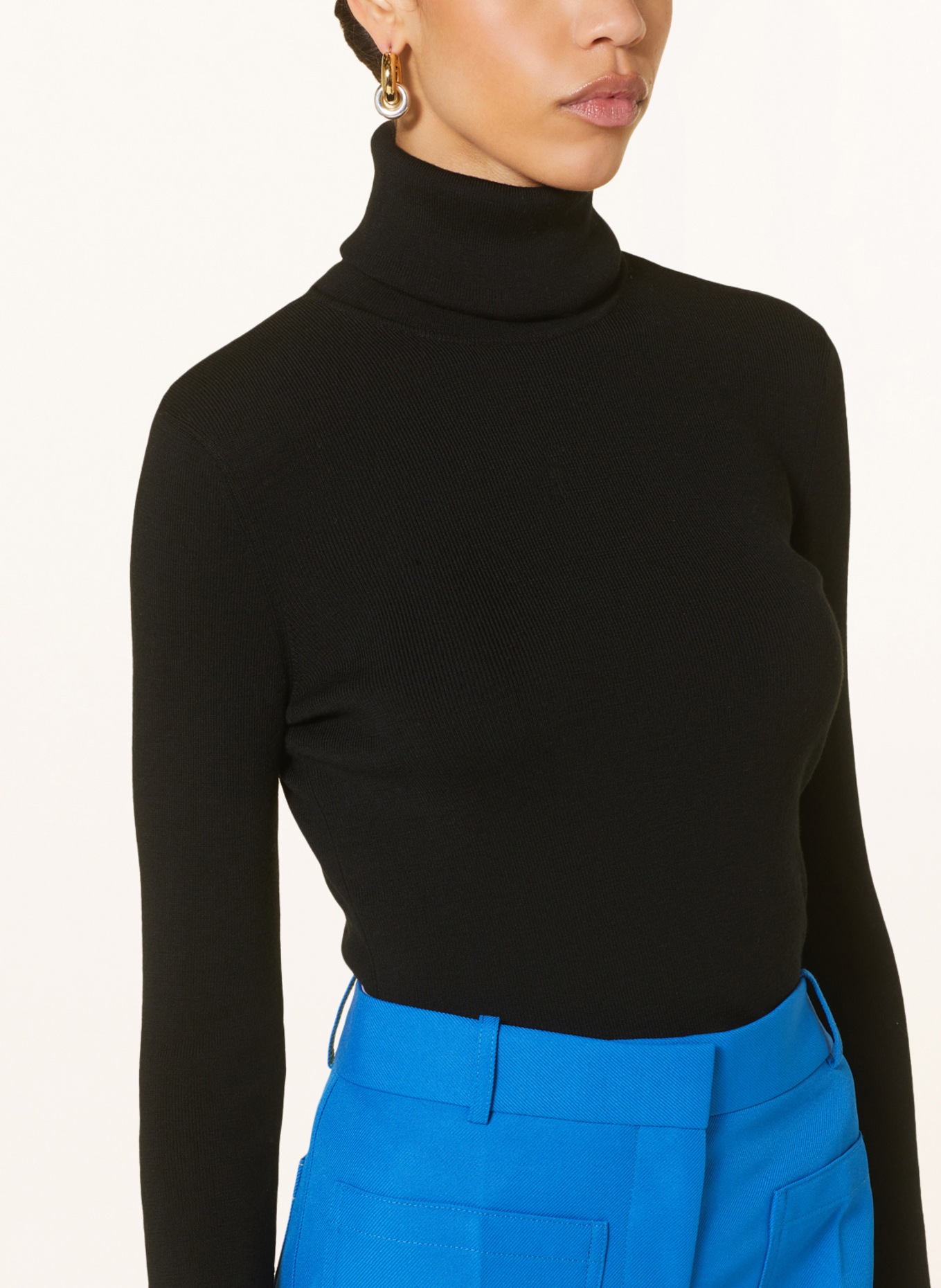 VICTORIABECKHAM Turtleneck sweater, Color: BLACK (Image 4)