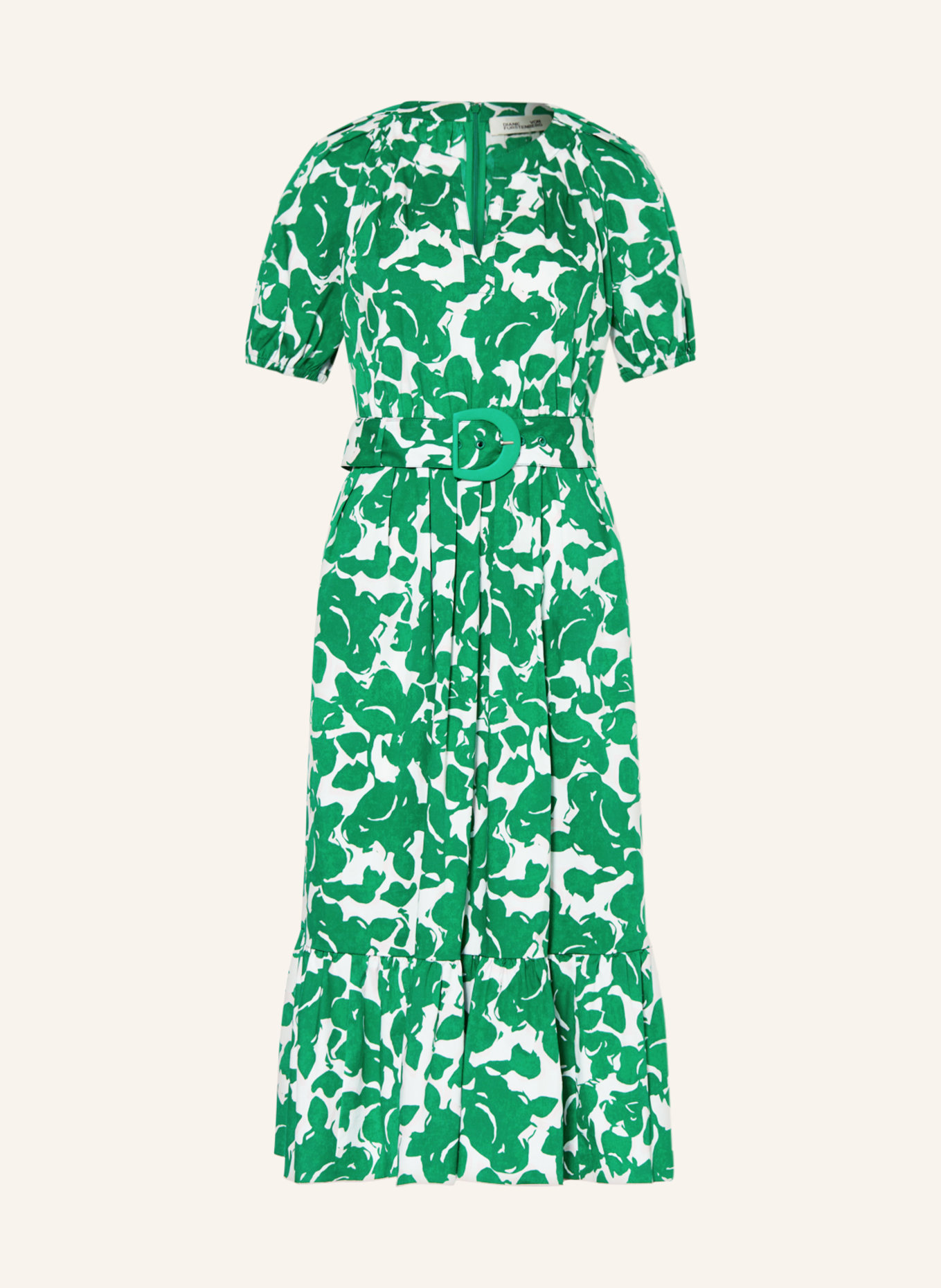 DIANE VON FURSTENBERG Kleid LINDY, Farbe: GRÜN/ WEISS/ HELLROSA (Bild 1)