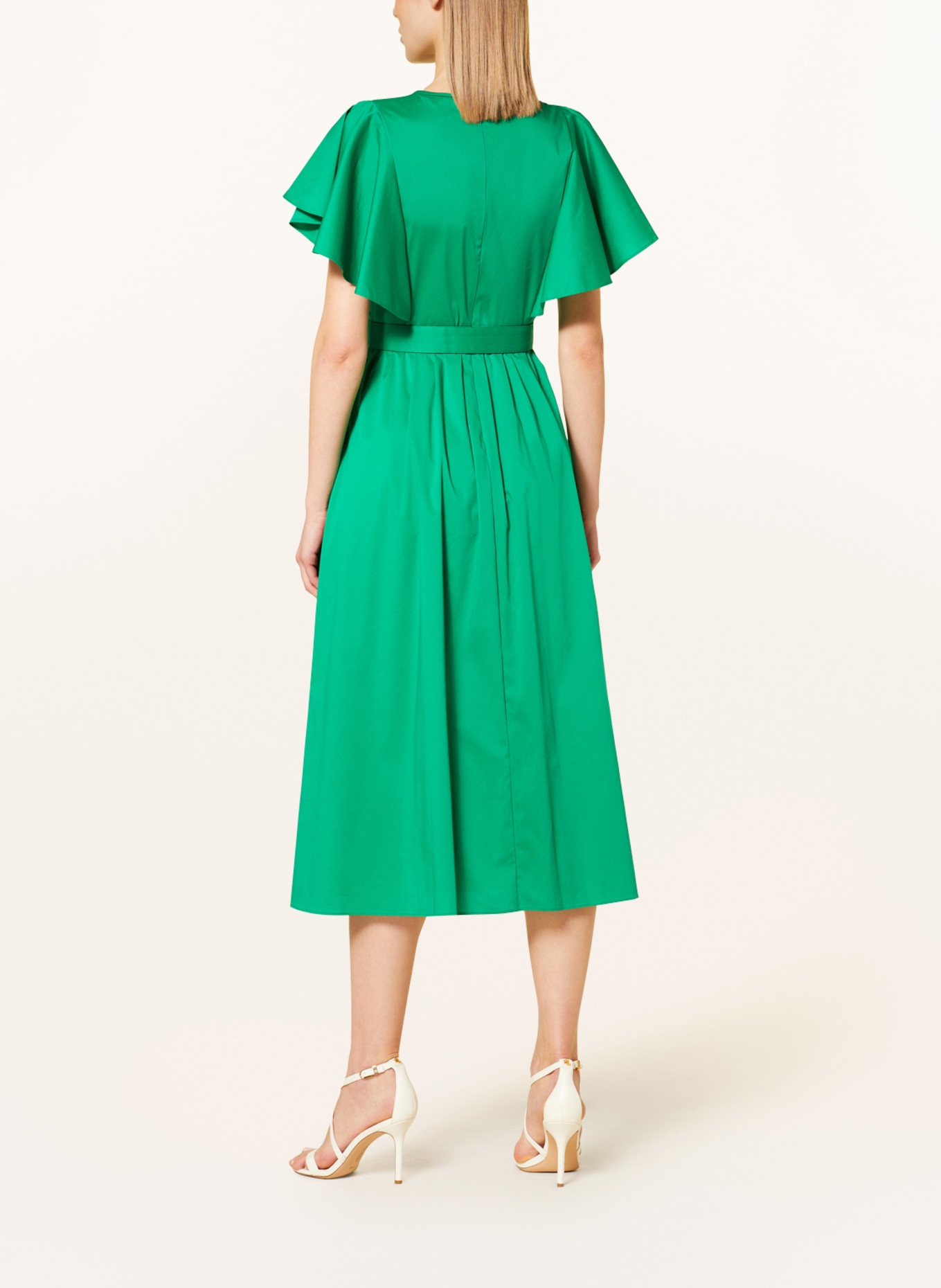 DIANE VON FURSTENBERG Dress DAMON with frills, Color: GREEN (Image 3)