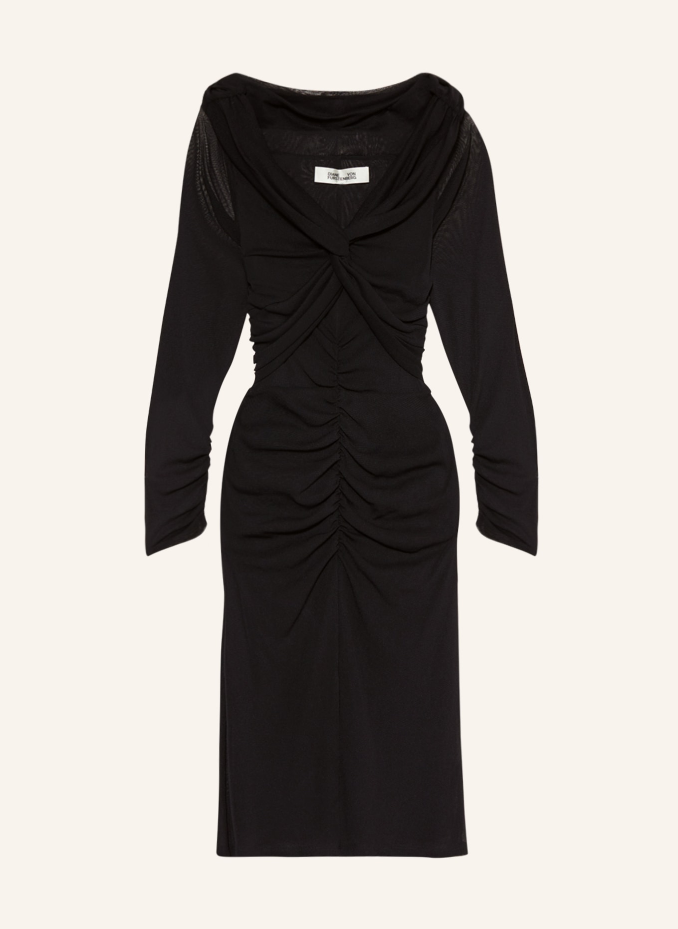 DIANE VON FURSTENBERG Mesh dress GANESA, Color: BLACK (Image 1)