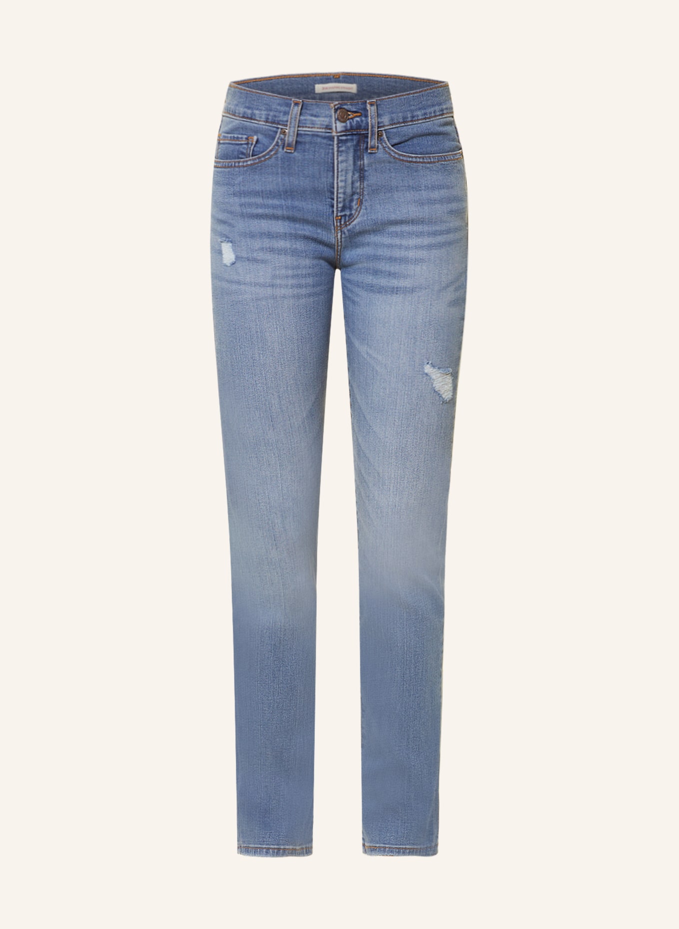 Levi's® Straight Jeans 314 SHAPING, Farbe: 74 Med Indigo - Worn In (Bild 1)
