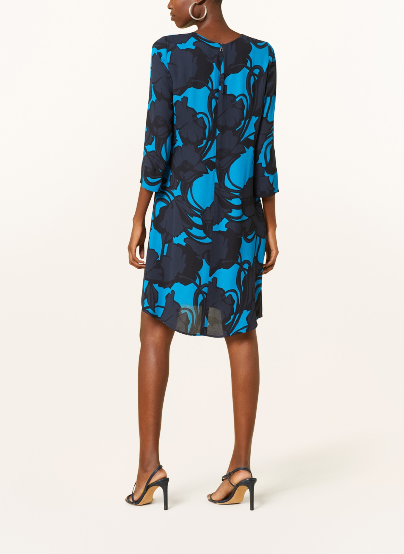 LUISA CERANO Kleid mit 3/4-Arm, Farbe: DUNKELBLAU/ BLAU (Bild 3)