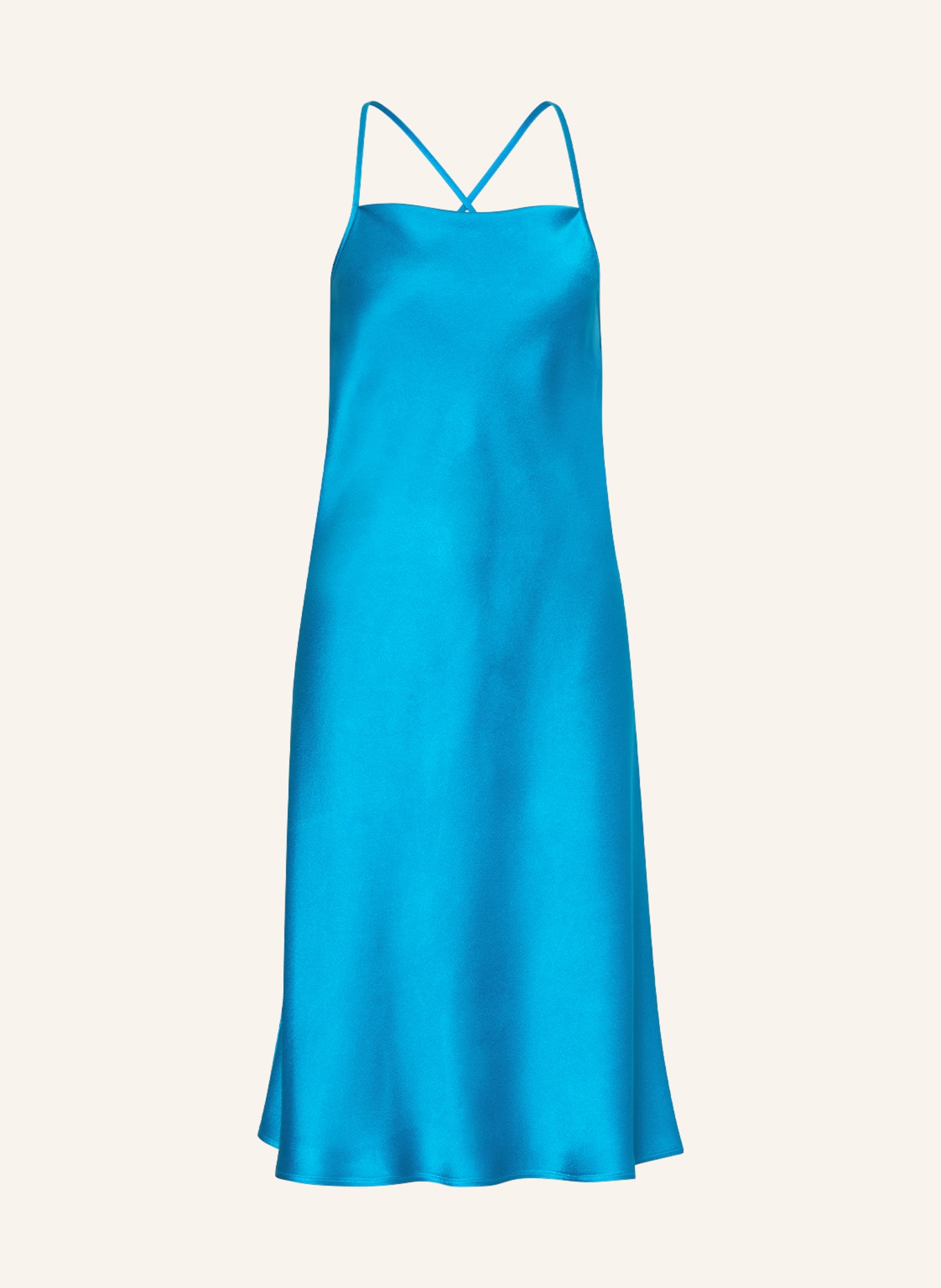 LUISA CERANO Satin dress, Color: TURQUOISE (Image 1)