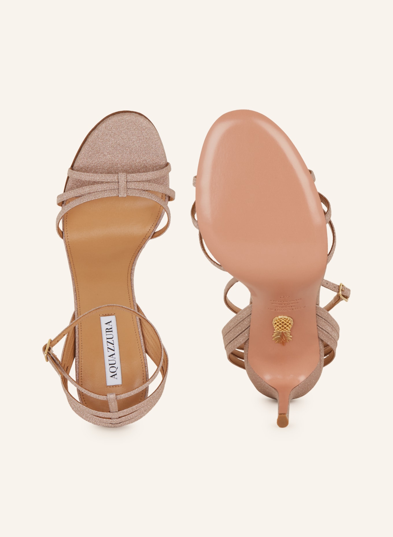 AQUAZZURA Sandals RUIA with glitter, Color: ROSE (Image 5)