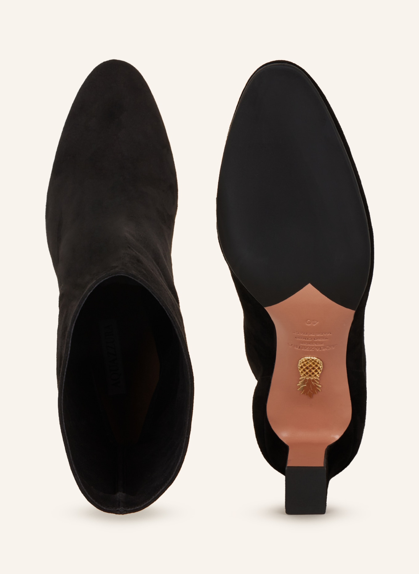 AQUAZZURA Kotníkové boty MANZONI BOOTIE 85, Barva: ČERNÁ (Obrázek 5)
