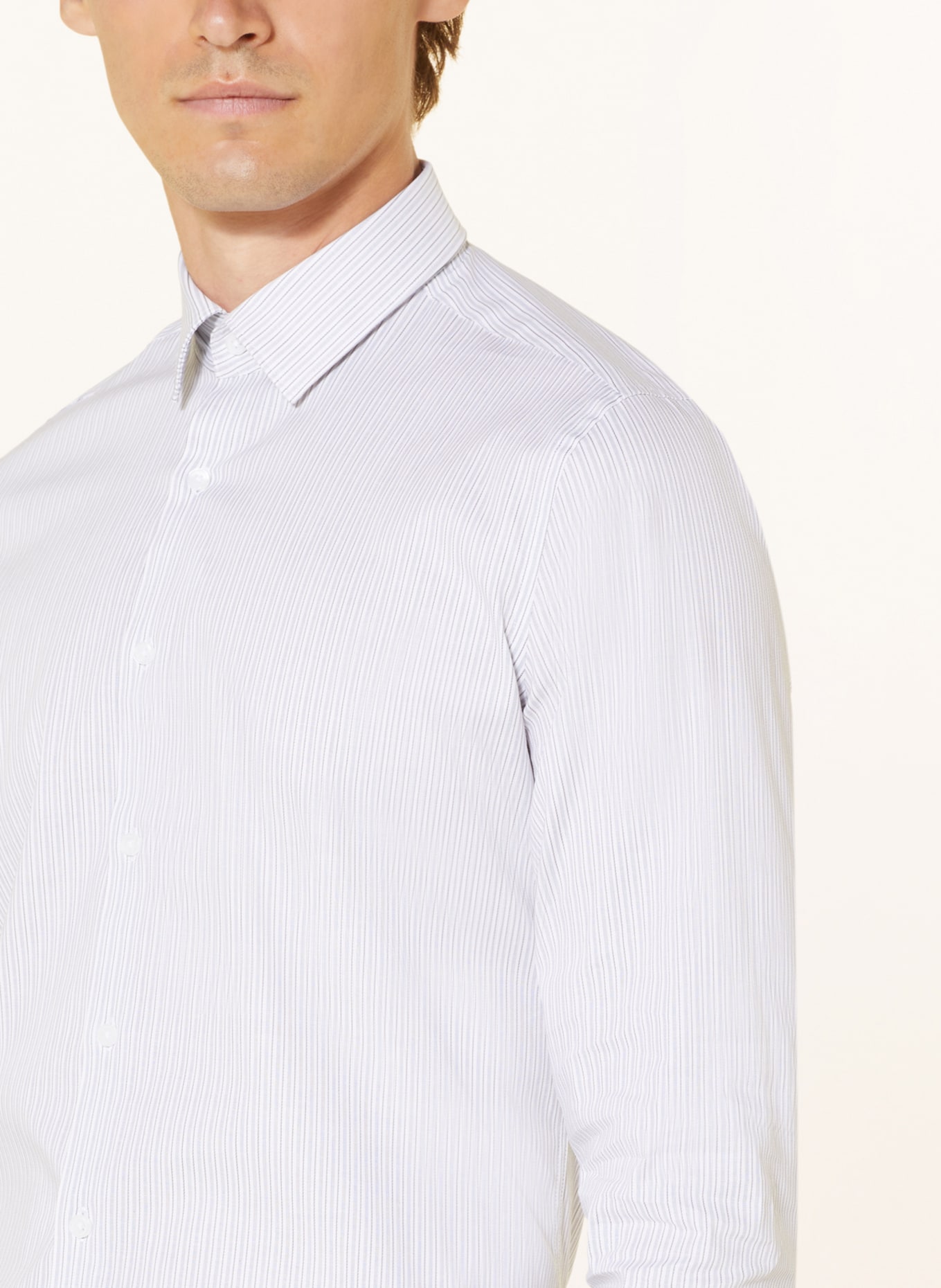 PAUL Shirt slim fit, Color: WHITE/ GRAY (Image 4)