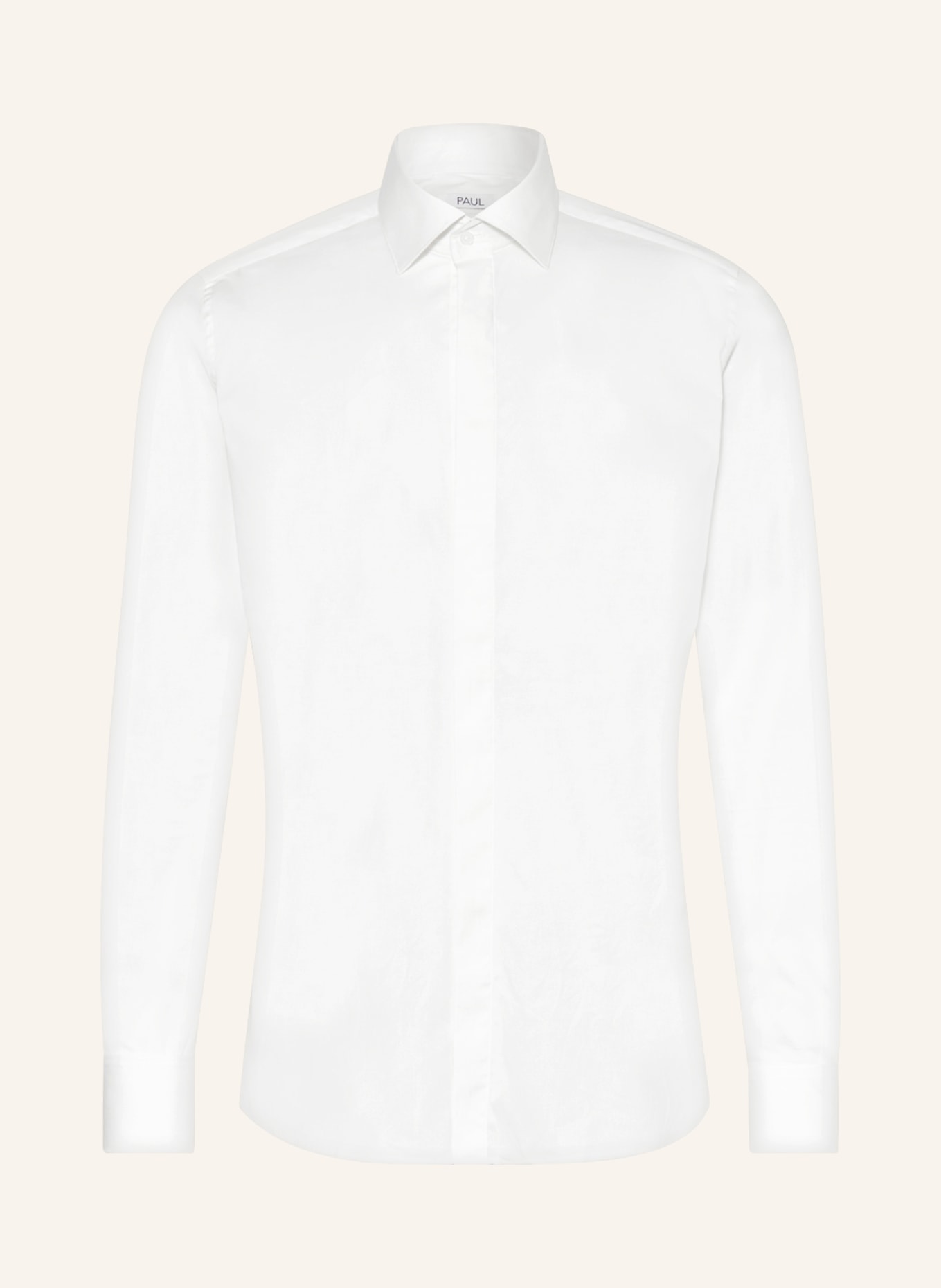 PAUL Slim fit shirt with French cuffs, Color: ECRU (Image 1)