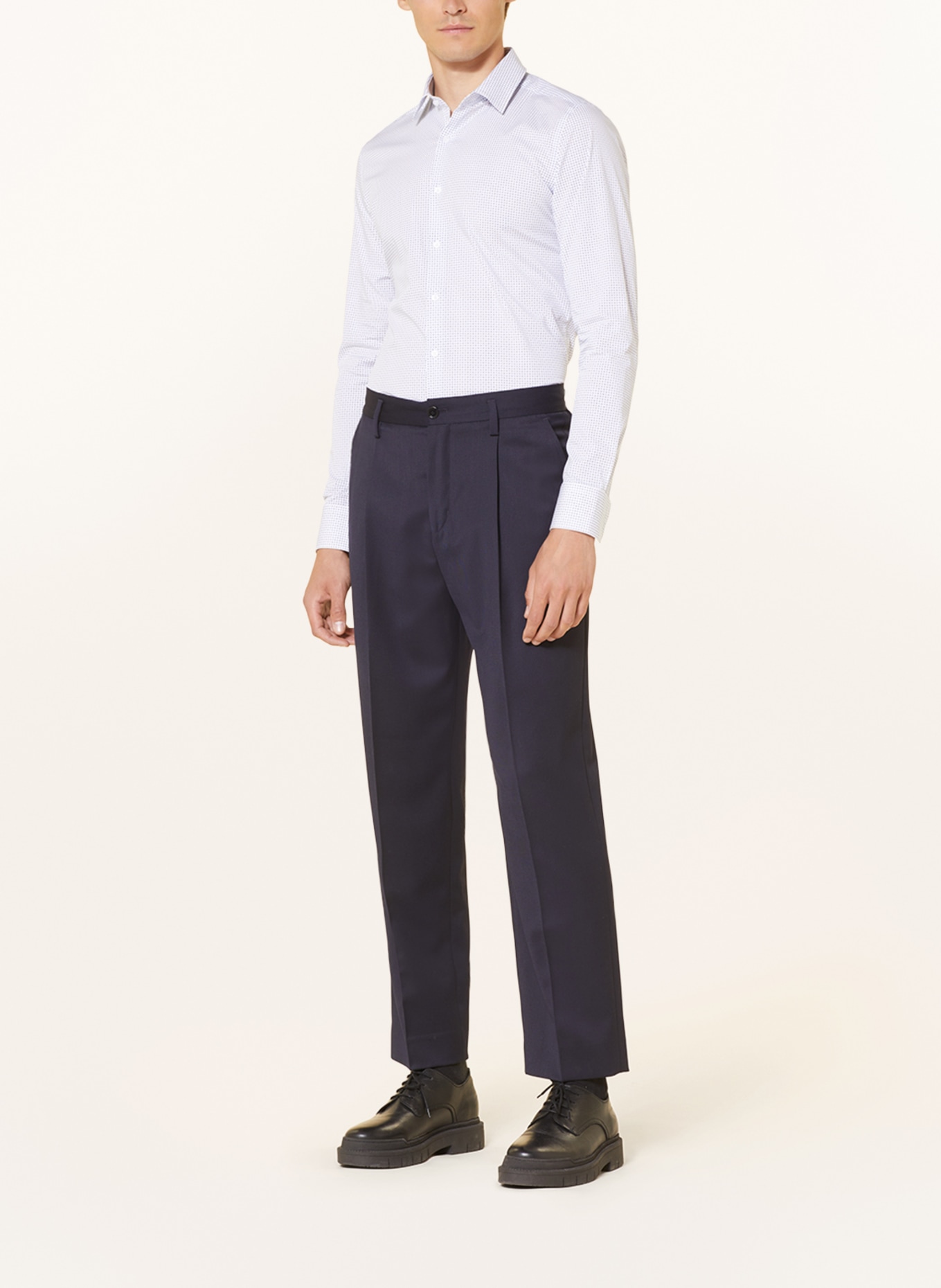 PAUL Shirt slim fit, Color: WHITE/ OLIVE/ BLUE (Image 2)