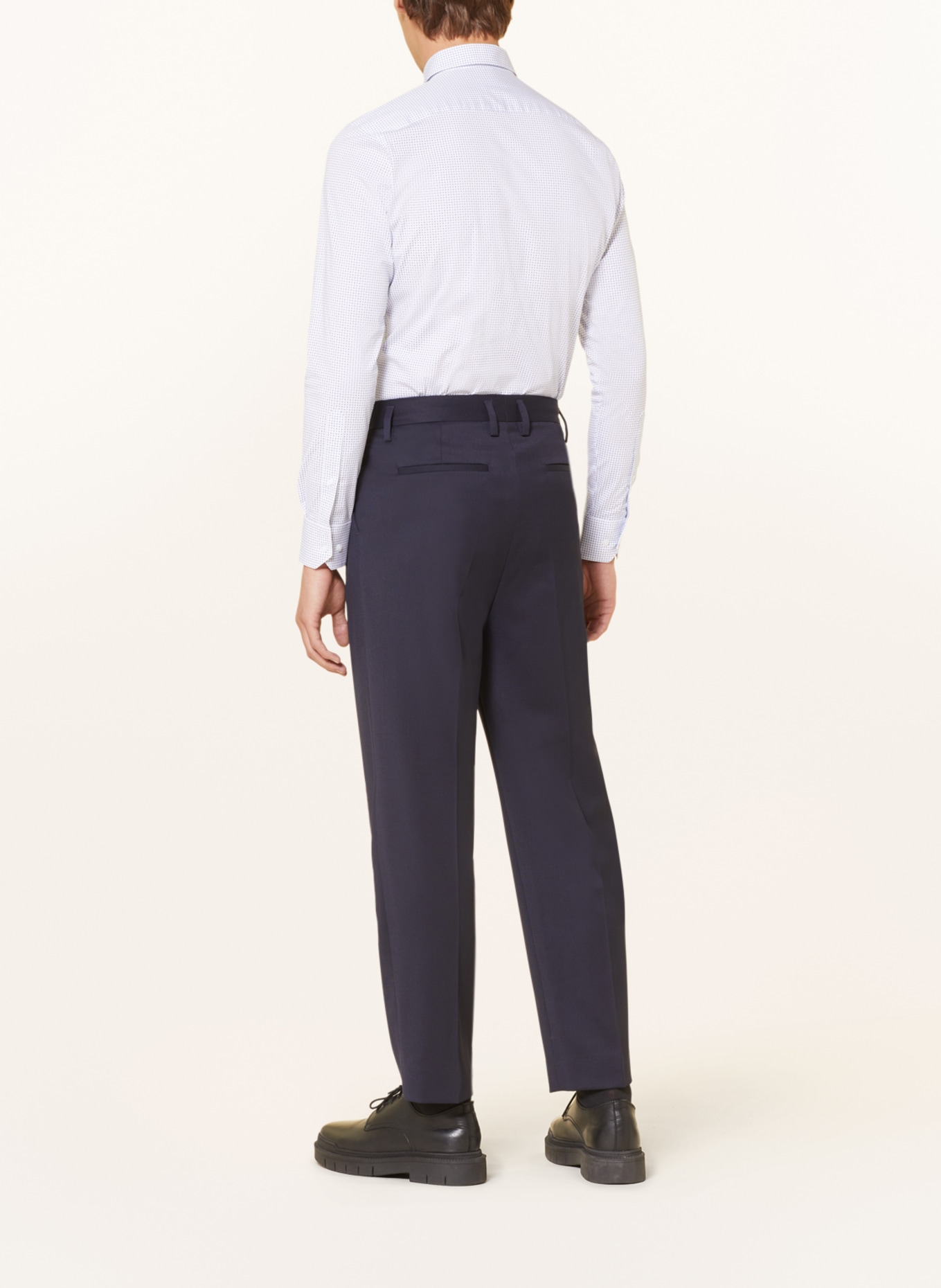 PAUL Hemd Slim Fit: WEISS / HELLBLAU / DUNKELBLAU
