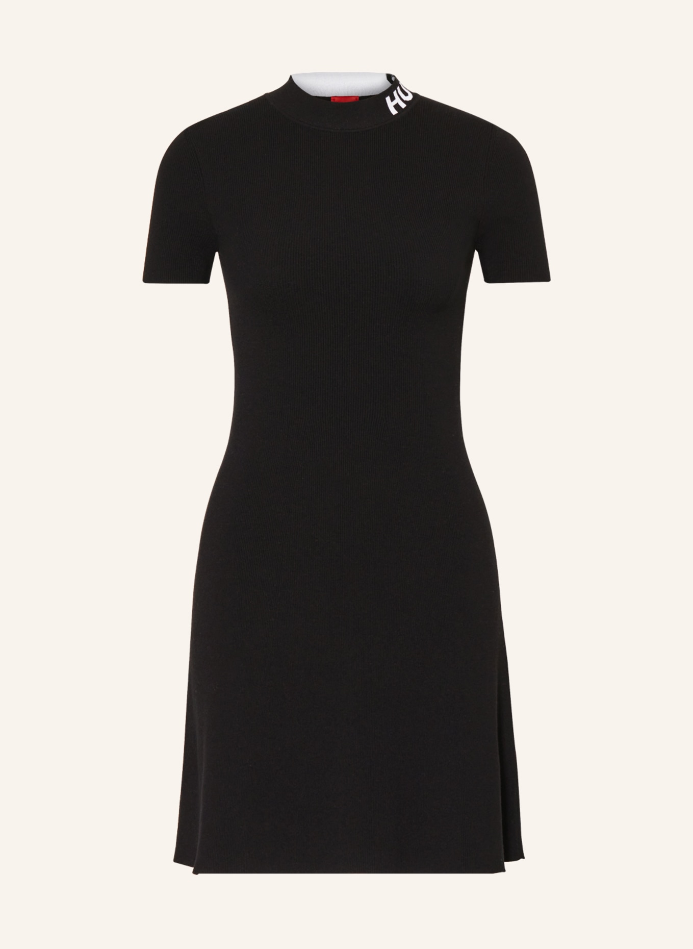 HUGO Knit dress SARTY, Color: BLACK (Image 1)