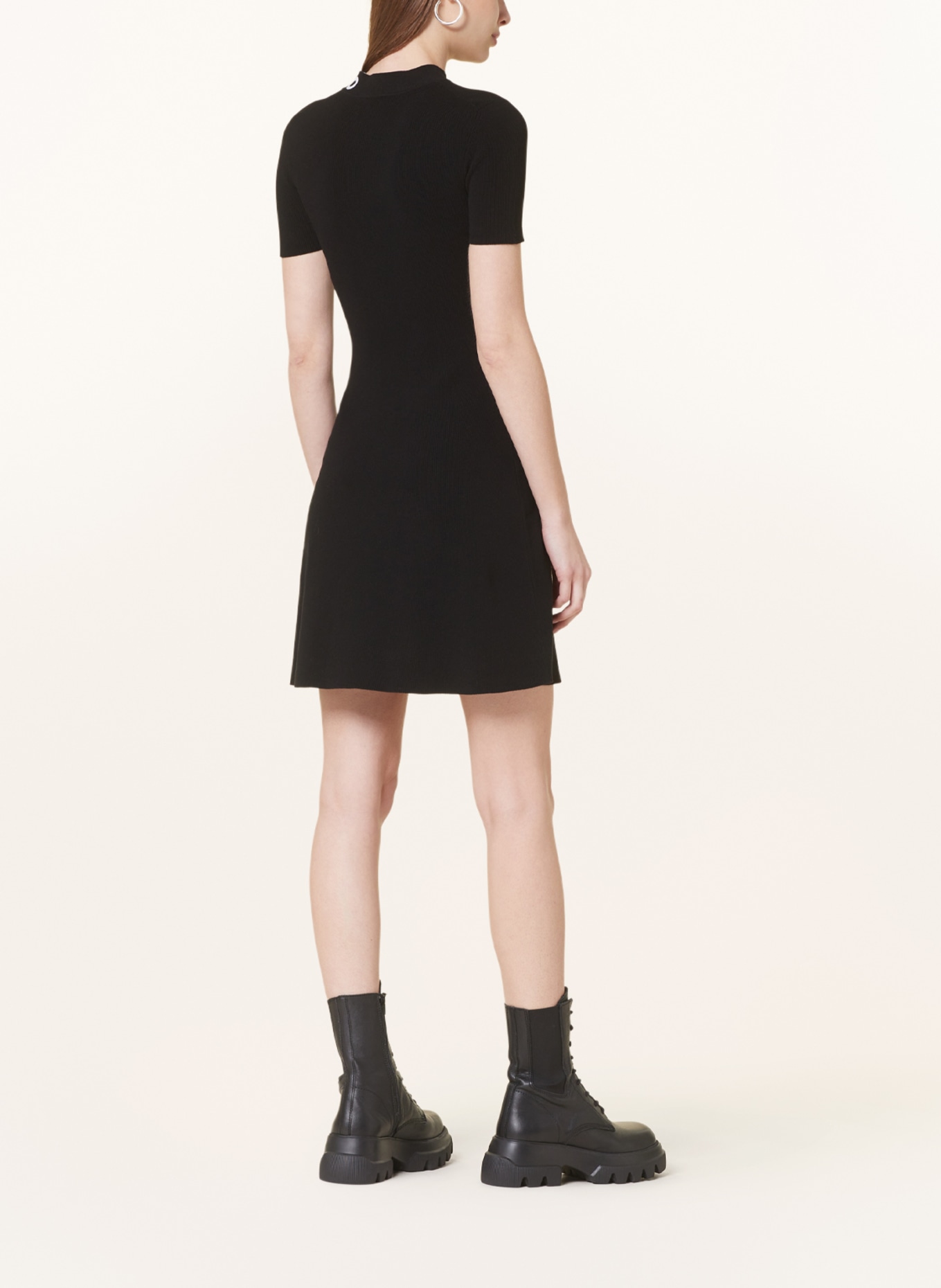HUGO Knit dress SARTY, Color: BLACK (Image 3)