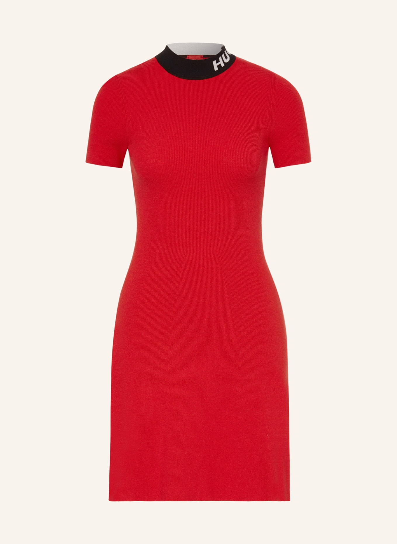 HUGO Knit dress SARTY, Color: RED (Image 1)