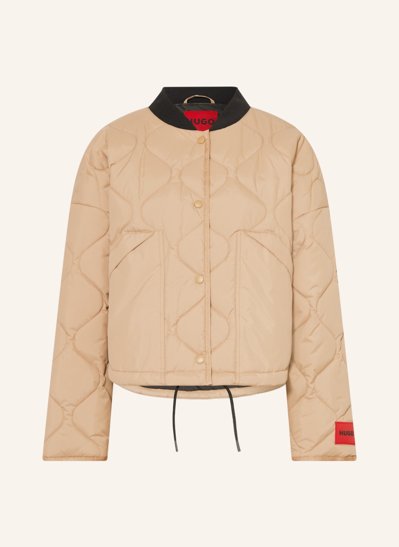 HUGO Quilted jacket FRANDIA, Color: BEIGE (Image 1)