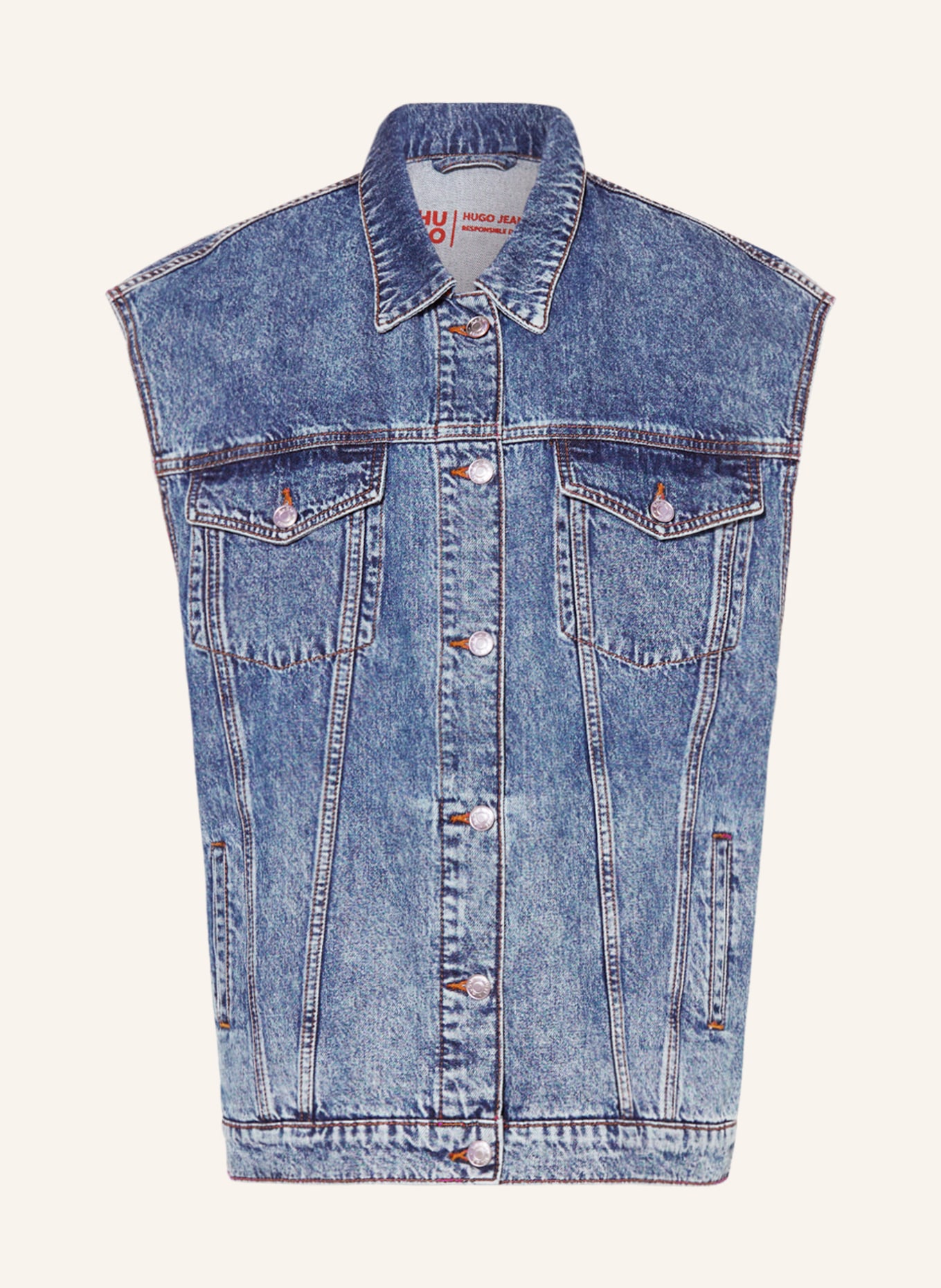 HUGO Jeansweste GINARA, Farbe: 432 BRIGHT BLUE (Bild 1)