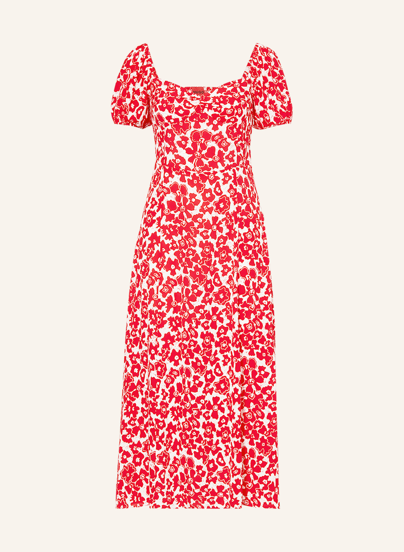 HUGO Dress KULANNA, Color: WHITE/ RED (Image 1)