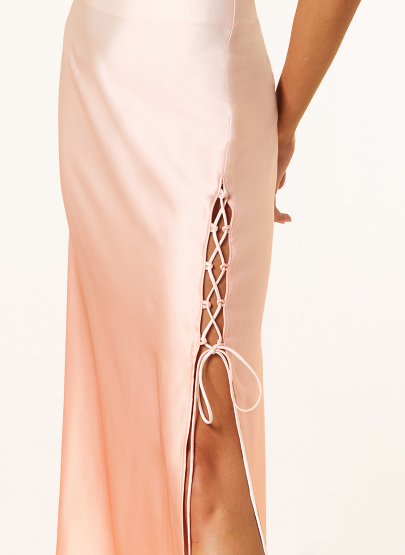 HUGO Satin skirt ROLANGE, Color: SALMON (Image 4)
