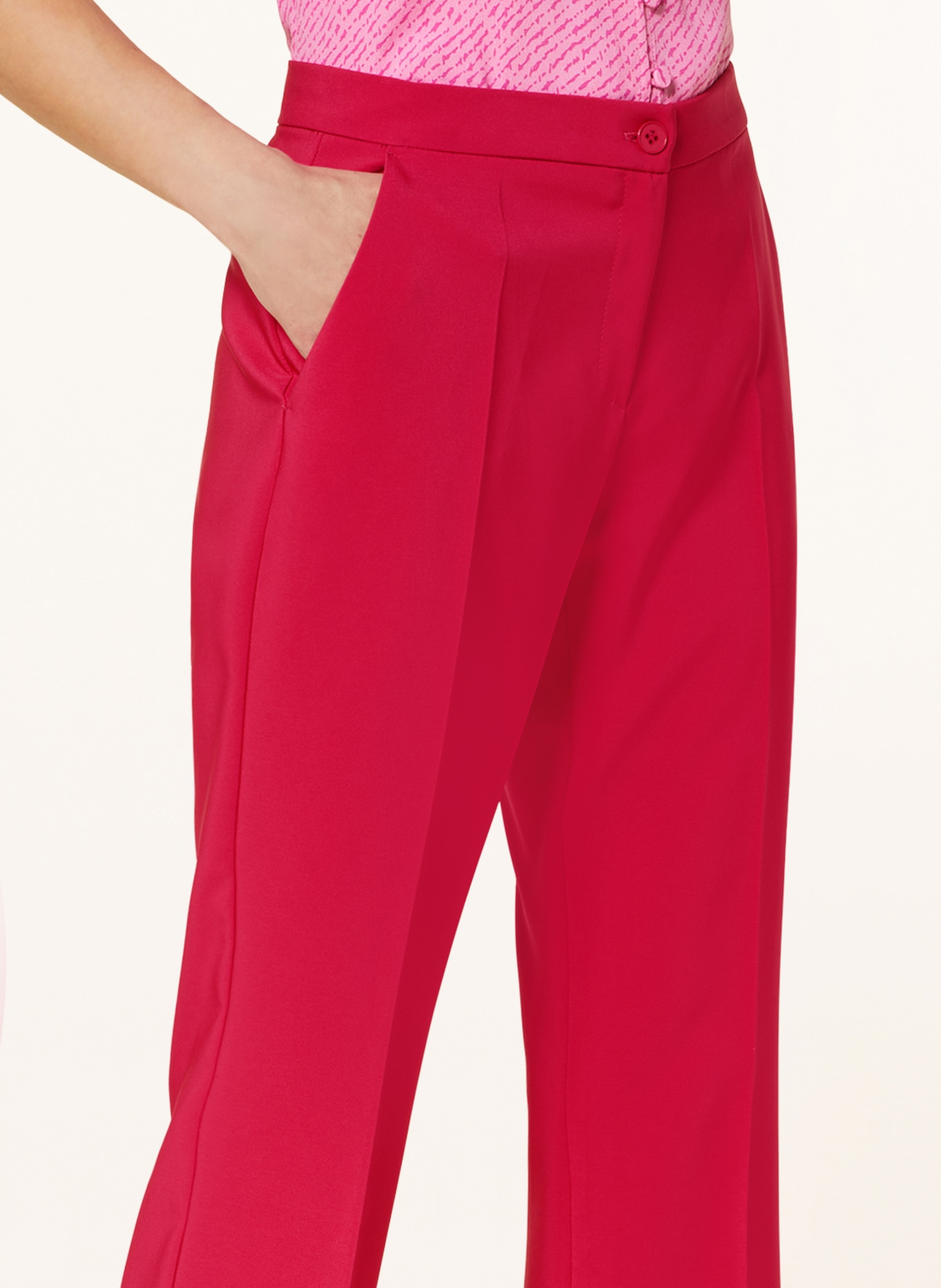 ELENA MIRO 7/8 pants, Color: PINK (Image 5)