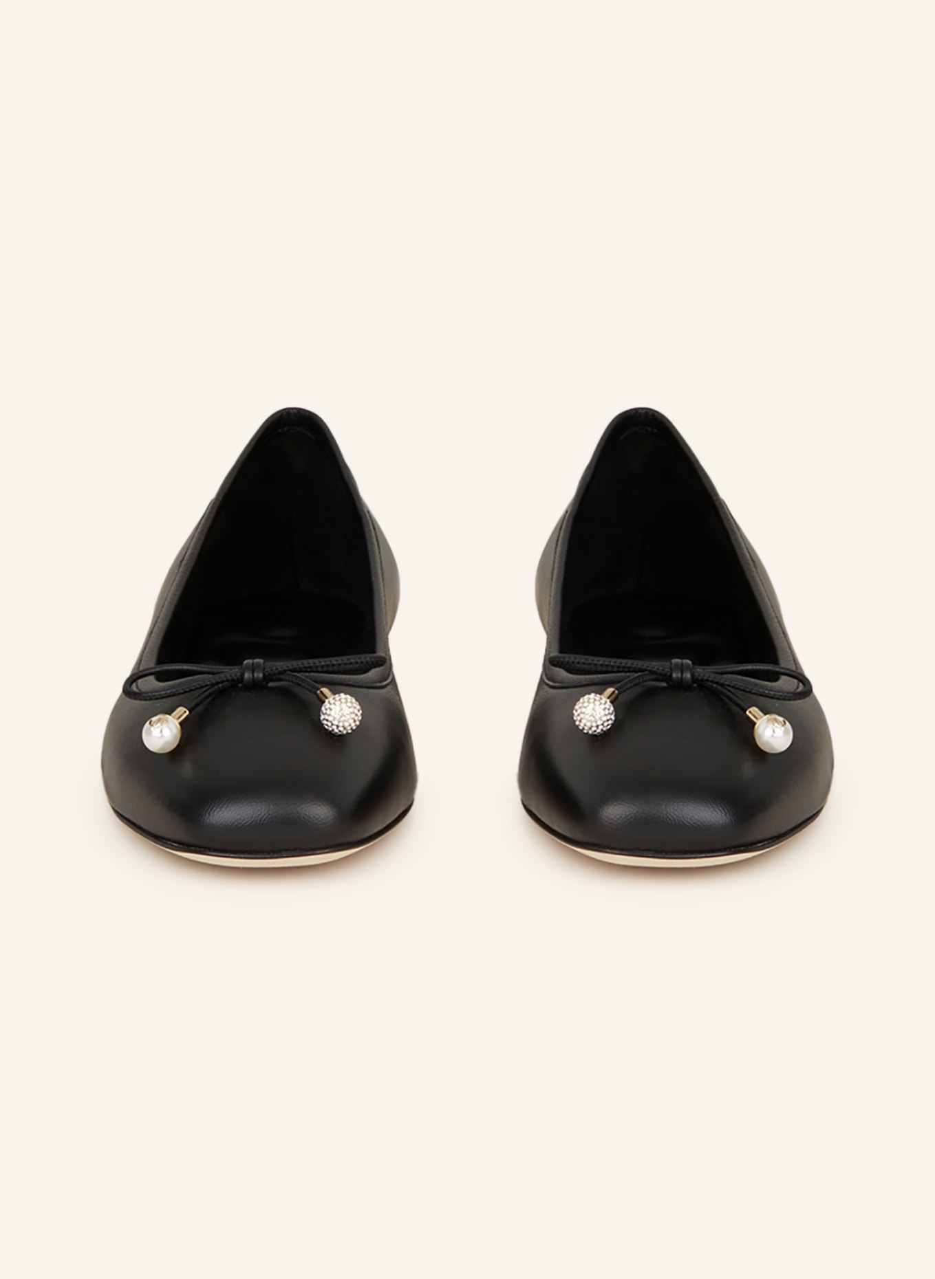 JIMMY CHOO Ballerinas ELME FLAT: SCHWARZ