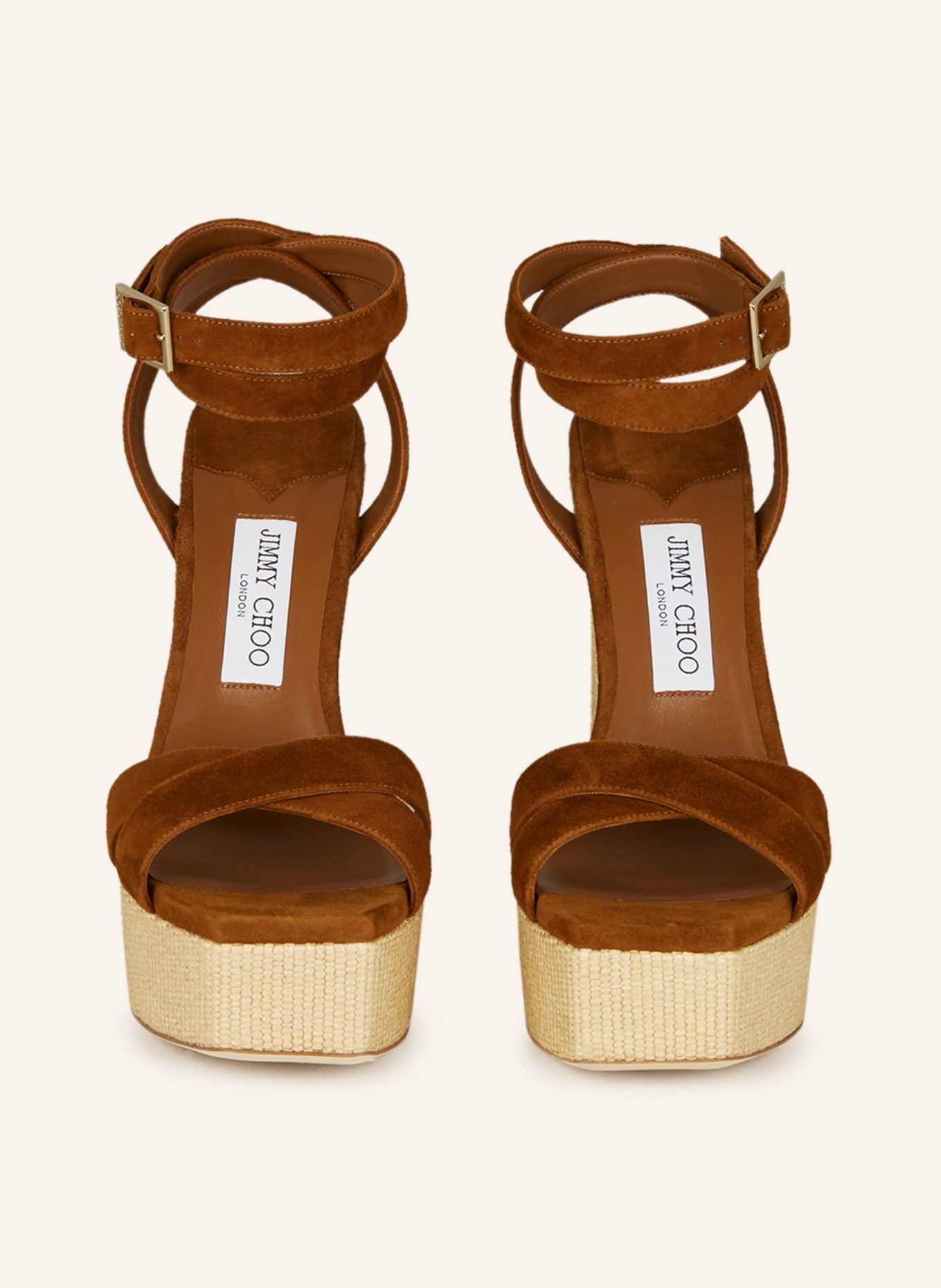 JIMMY CHOO Platform sandals GAIA, Color: BROWN (Image 3)