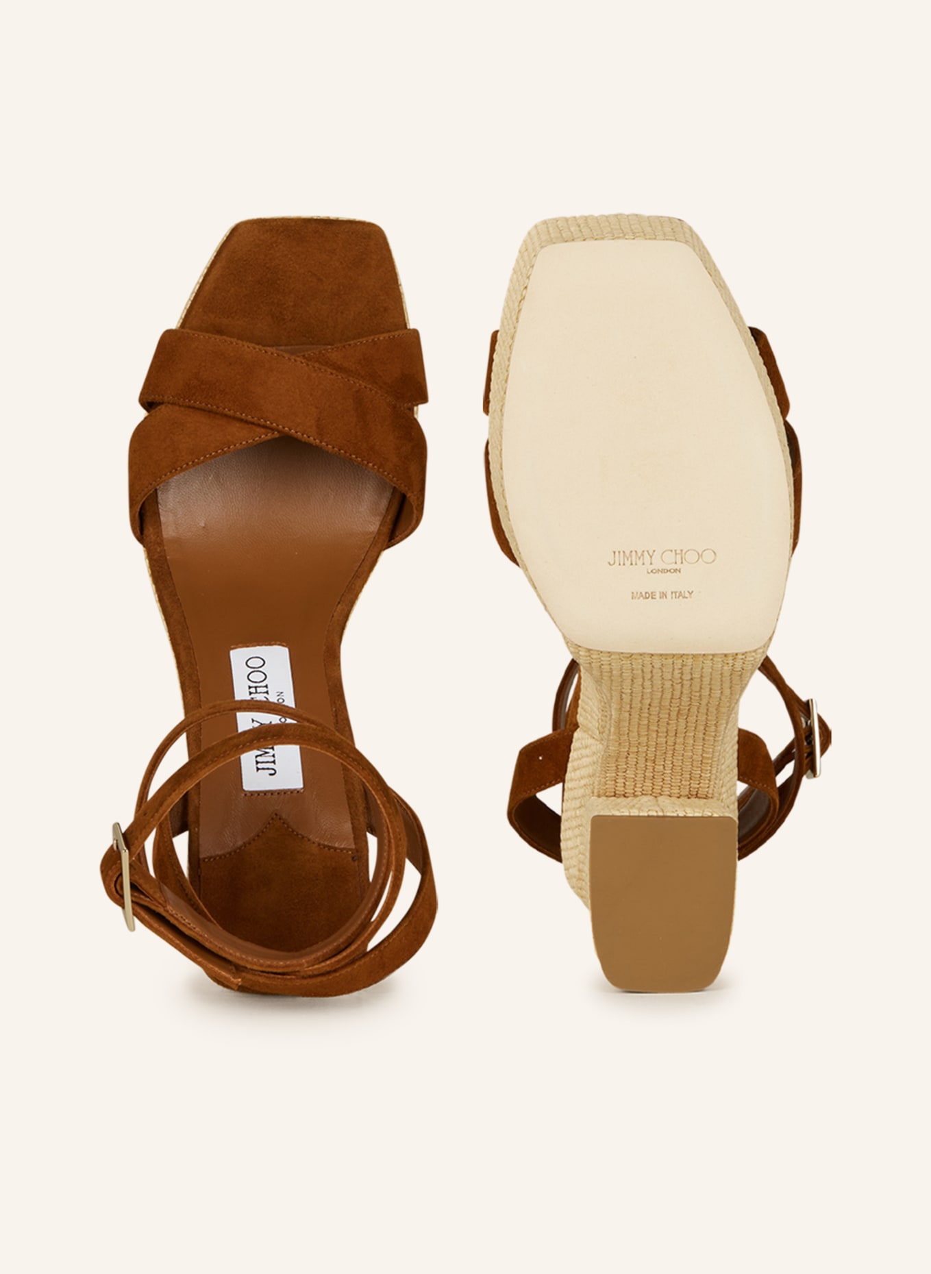 JIMMY CHOO Platform sandals GAIA, Color: BROWN (Image 5)