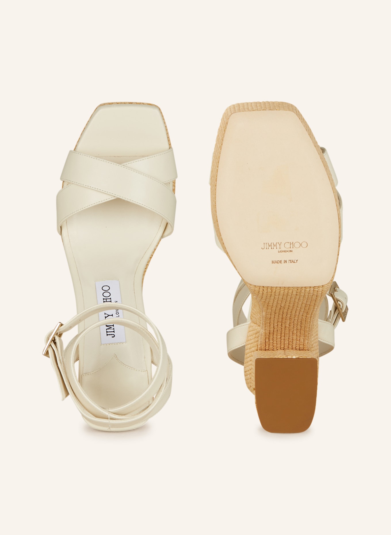 JIMMY CHOO Platform sandals GAIA, Color: CREAM (Image 5)