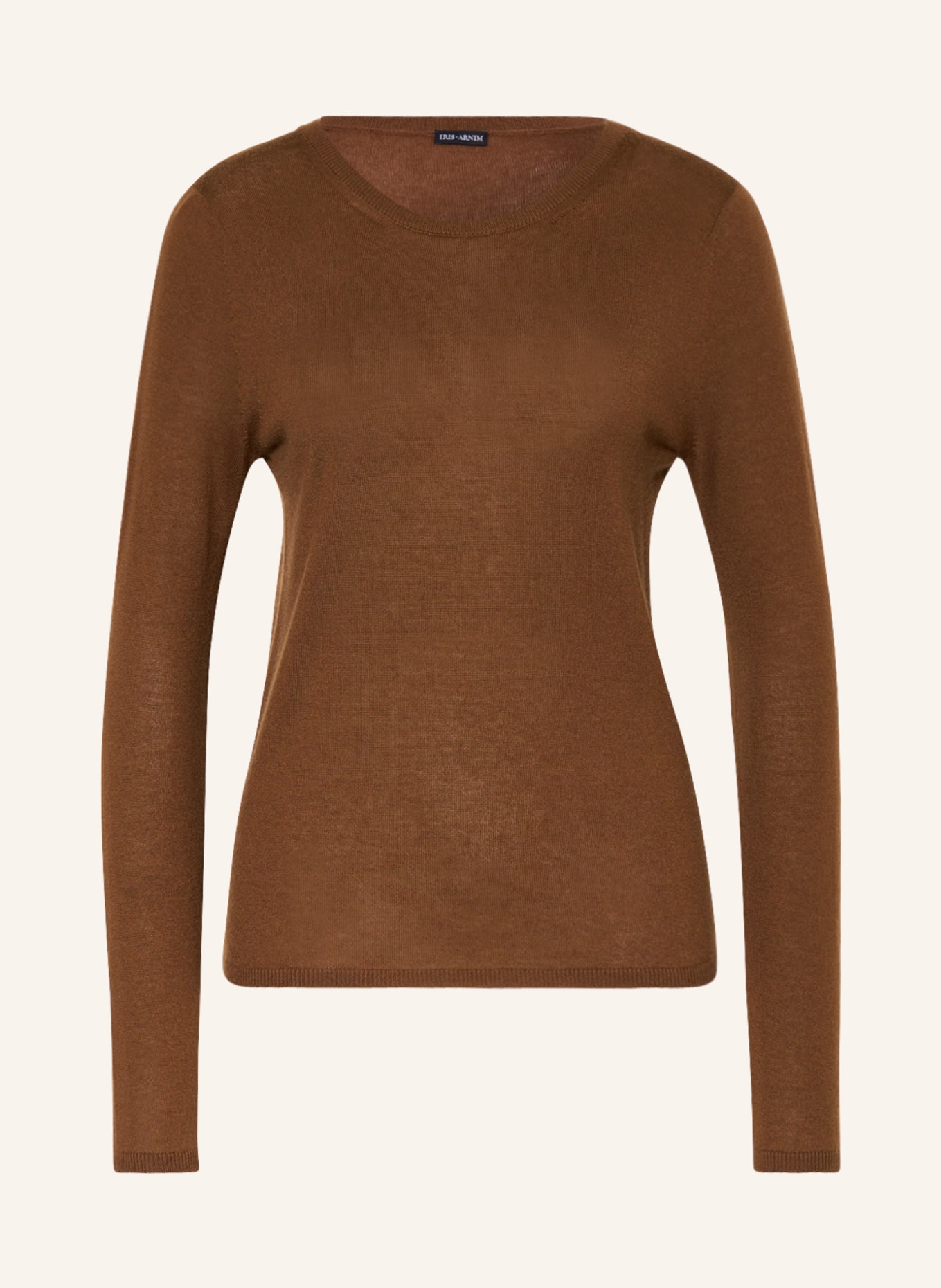 IRIS von ARNIM Cashmere sweater LAUREEN, Color: BROWN (Image 1)