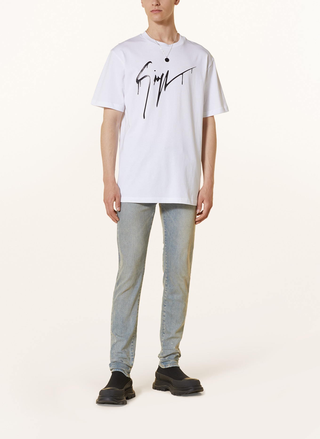 GIUSEPPE ZANOTTI DESIGN T-shirt, Color: WHITE (Image 2)