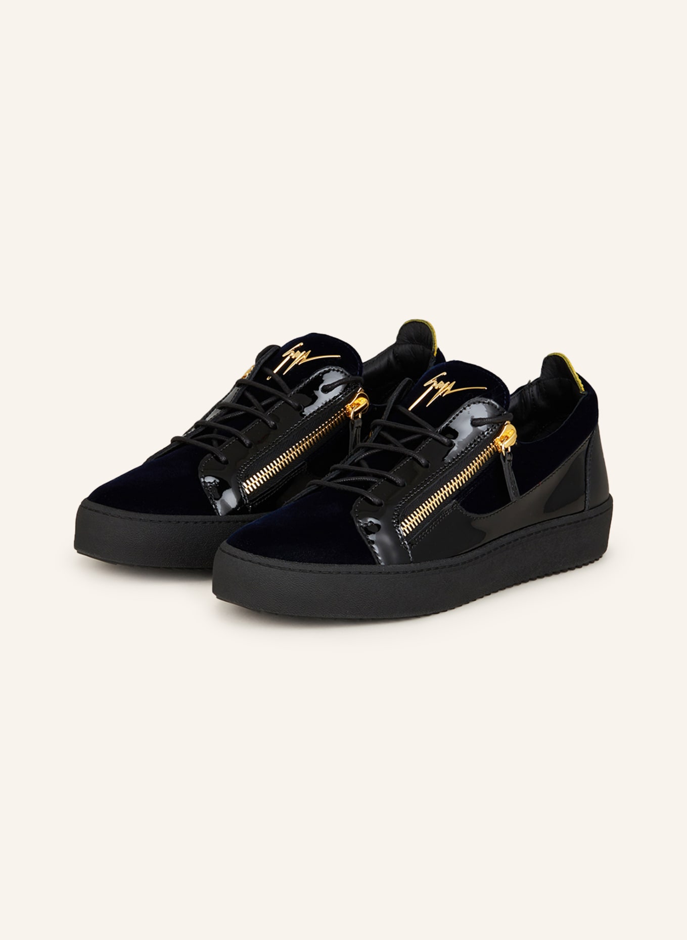 GIUSEPPE ZANOTTI DESIGN Sneakers FRANKIE, Color: DARK BLUE/ BLACK/ GOLD (Image 1)