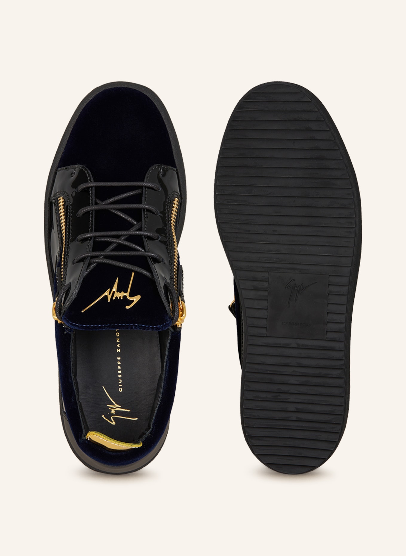 GIUSEPPE ZANOTTI DESIGN Sneakers FRANKIE, Color: DARK BLUE/ BLACK/ GOLD (Image 5)
