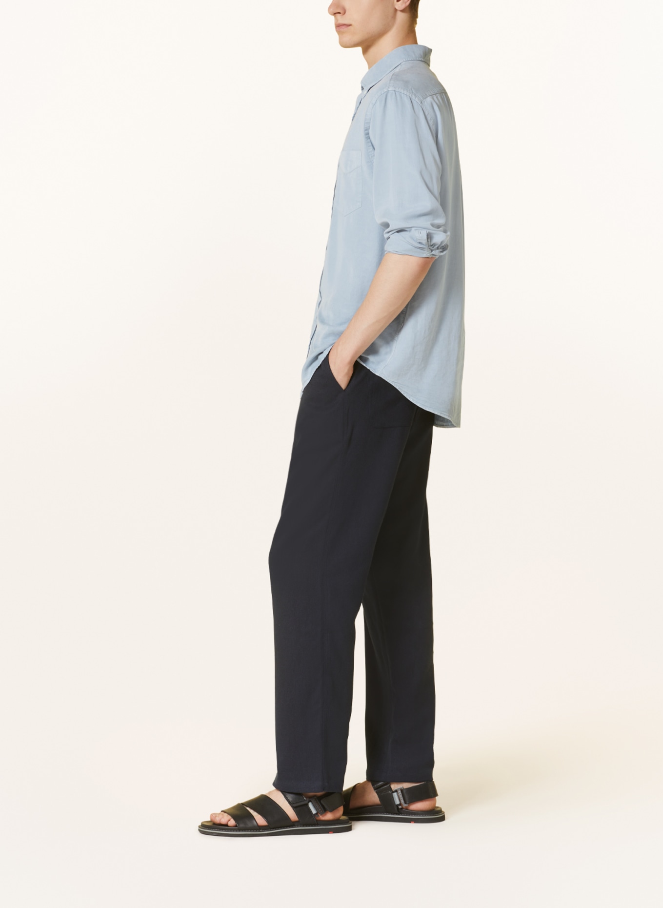 SAMSØE  SAMSØE Trousers JABARI Regular fit, Color: DARK BLUE (Image 4)