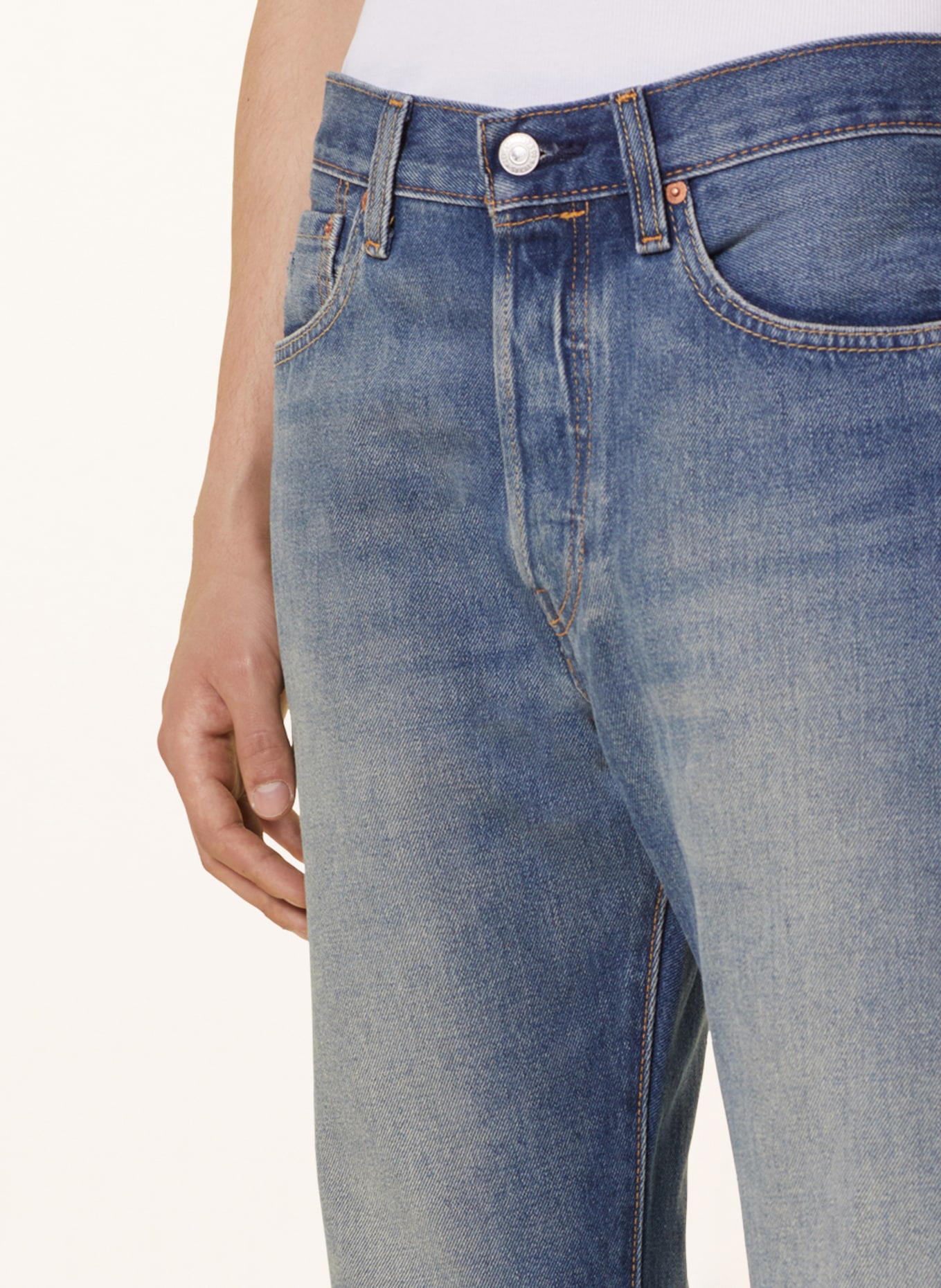 Levi's® Jeans 501 ORIGINAL Regular Fit, Farbe: 12 Med Indigo - Worn In (Bild 5)