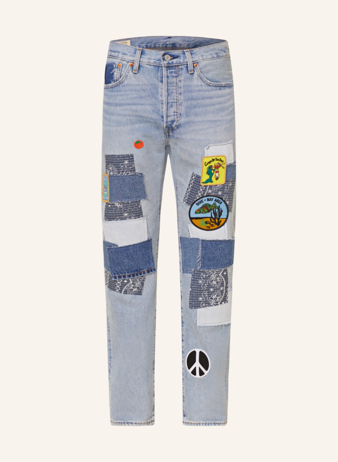 Levi's® Jeans 501 ORIGINAL Regular Fit, Farbe: 67 Med Indigo - Worn In (Bild 1)
