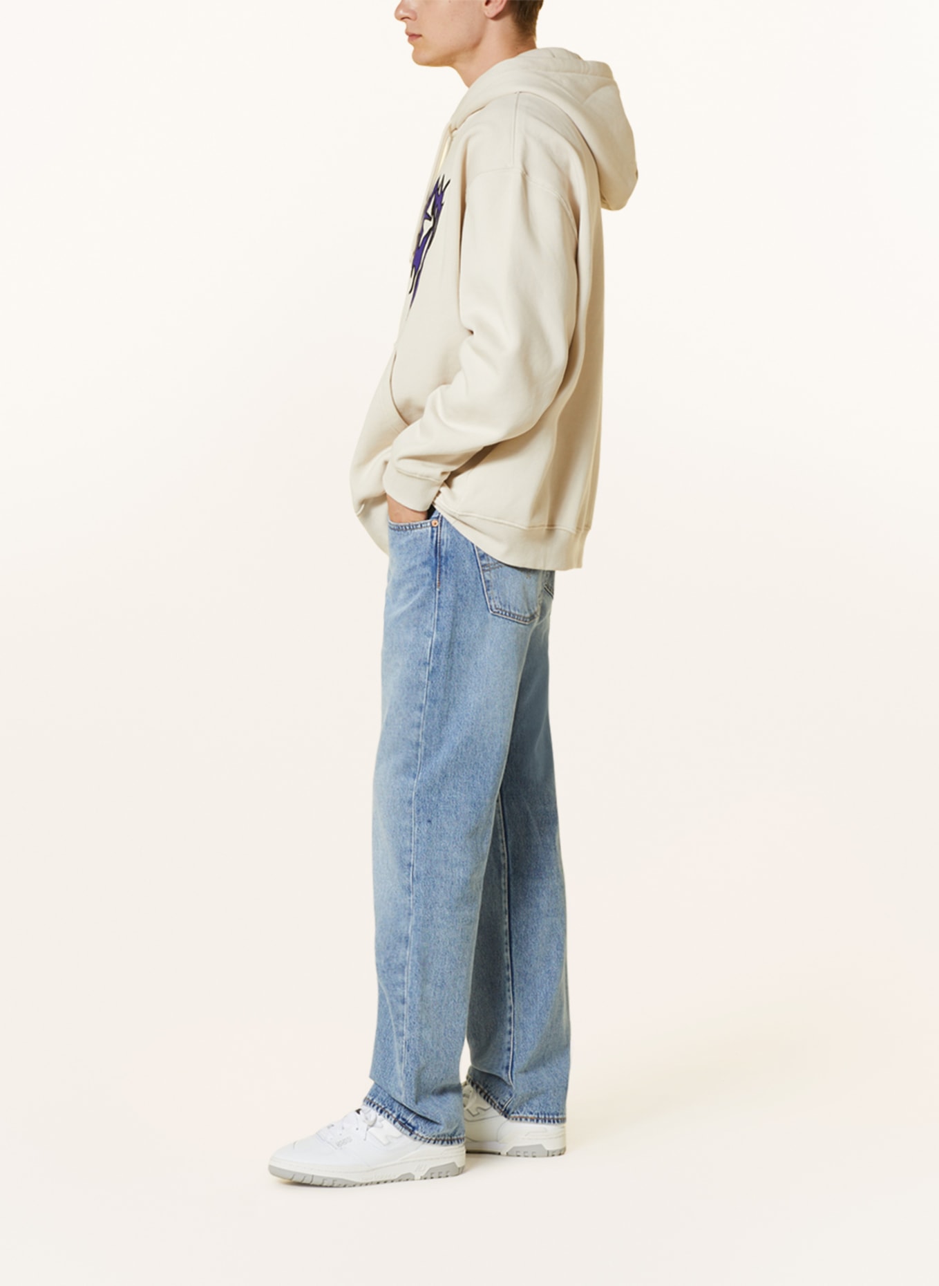 Levi's® Jeans 501 LEVISORIGINAL Straight Fit, Farbe: 10 Light Indigo - Worn In (Bild 4)