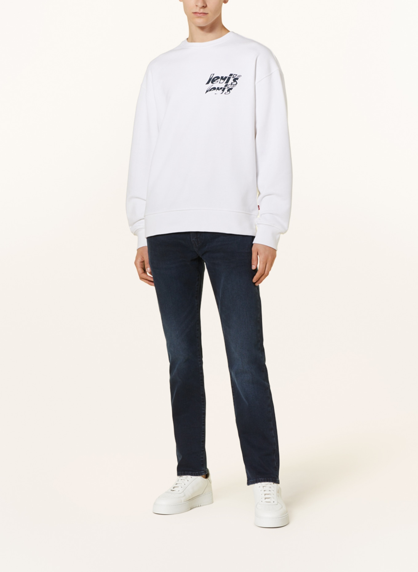 Levi's® Sweatshirt, Color: WHITE/ BLACK (Image 2)
