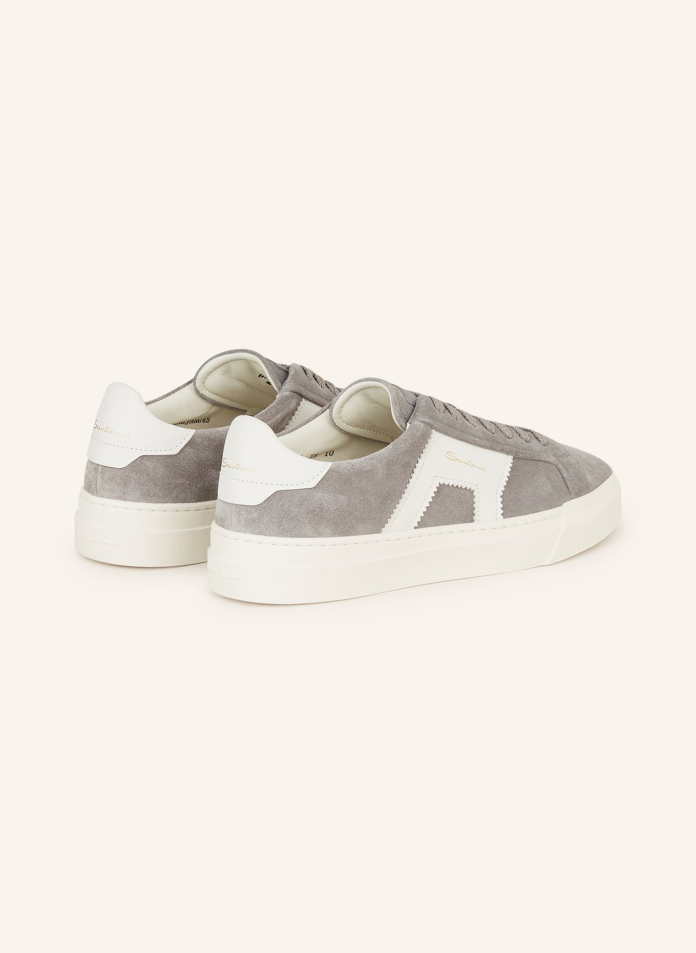 Santoni Sneakers, Color: GRAY/ WHITE (Image 2)