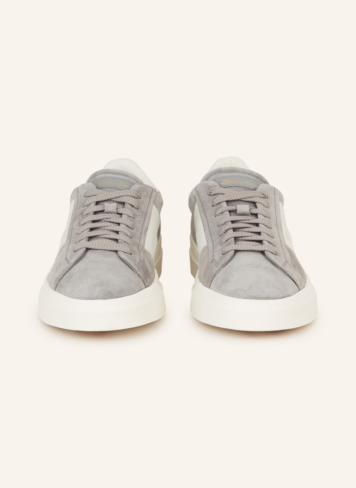 Santoni Sneakers, Color: GRAY/ WHITE (Image 3)