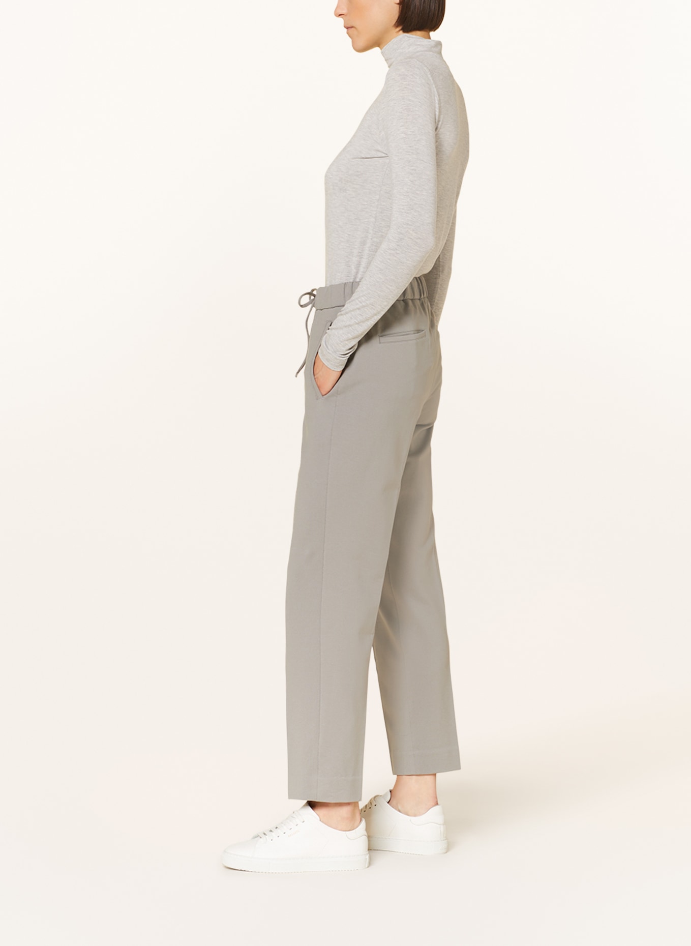 Stefan Brandt Pants TOYA in jogger style, Color: GRAY (Image 4)