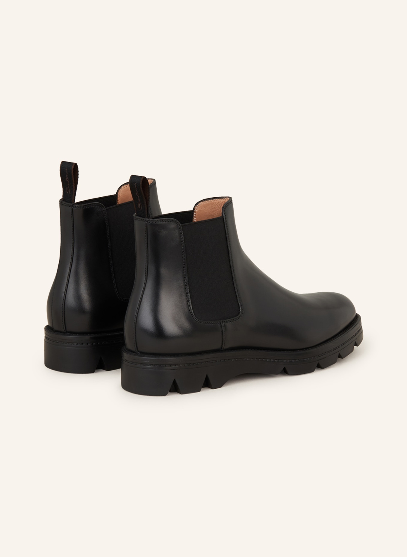 Santoni Chelsea boots, Color: BLACK (Image 2)