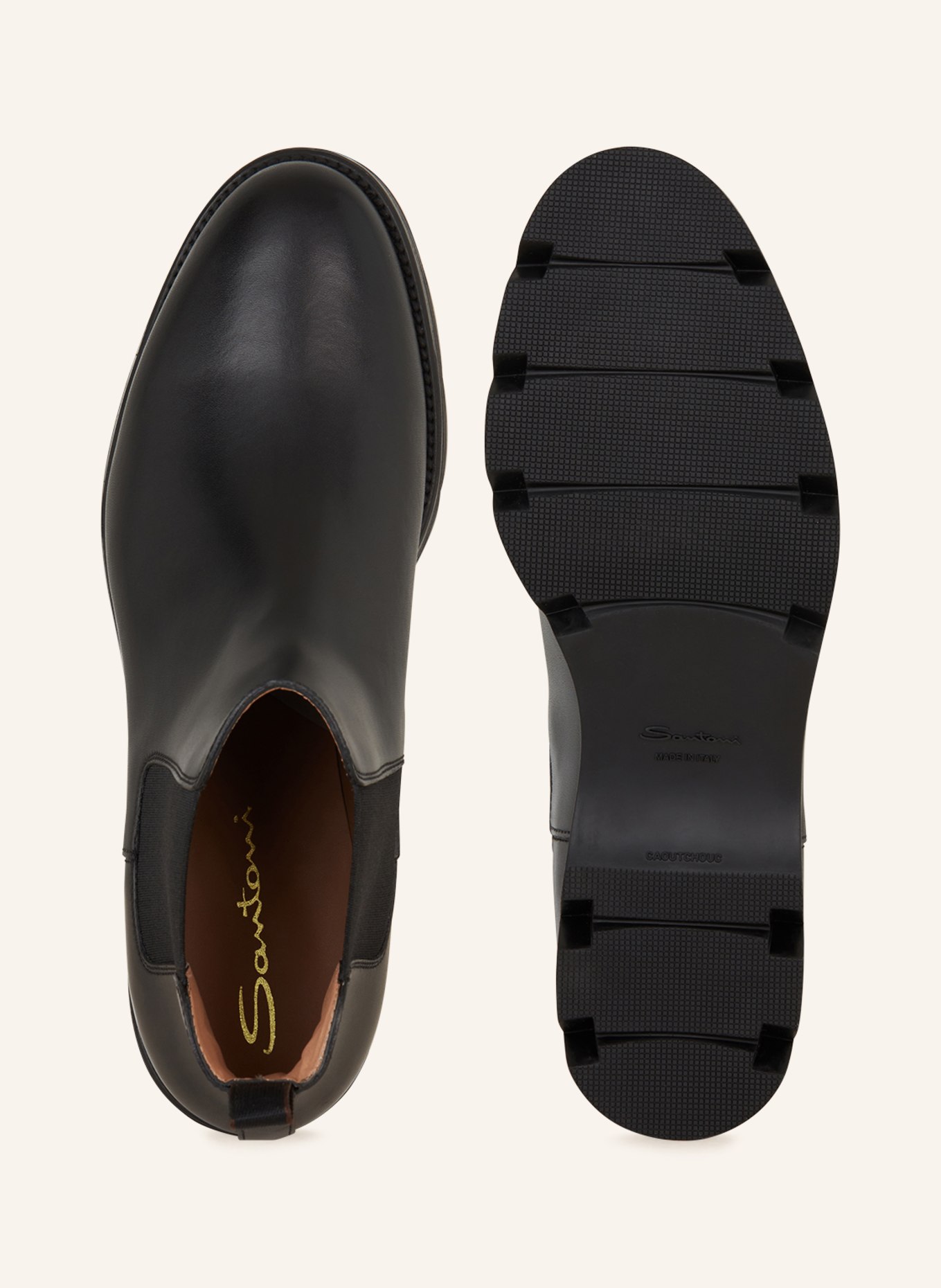 Santoni Chelsea boots, Color: BLACK (Image 5)