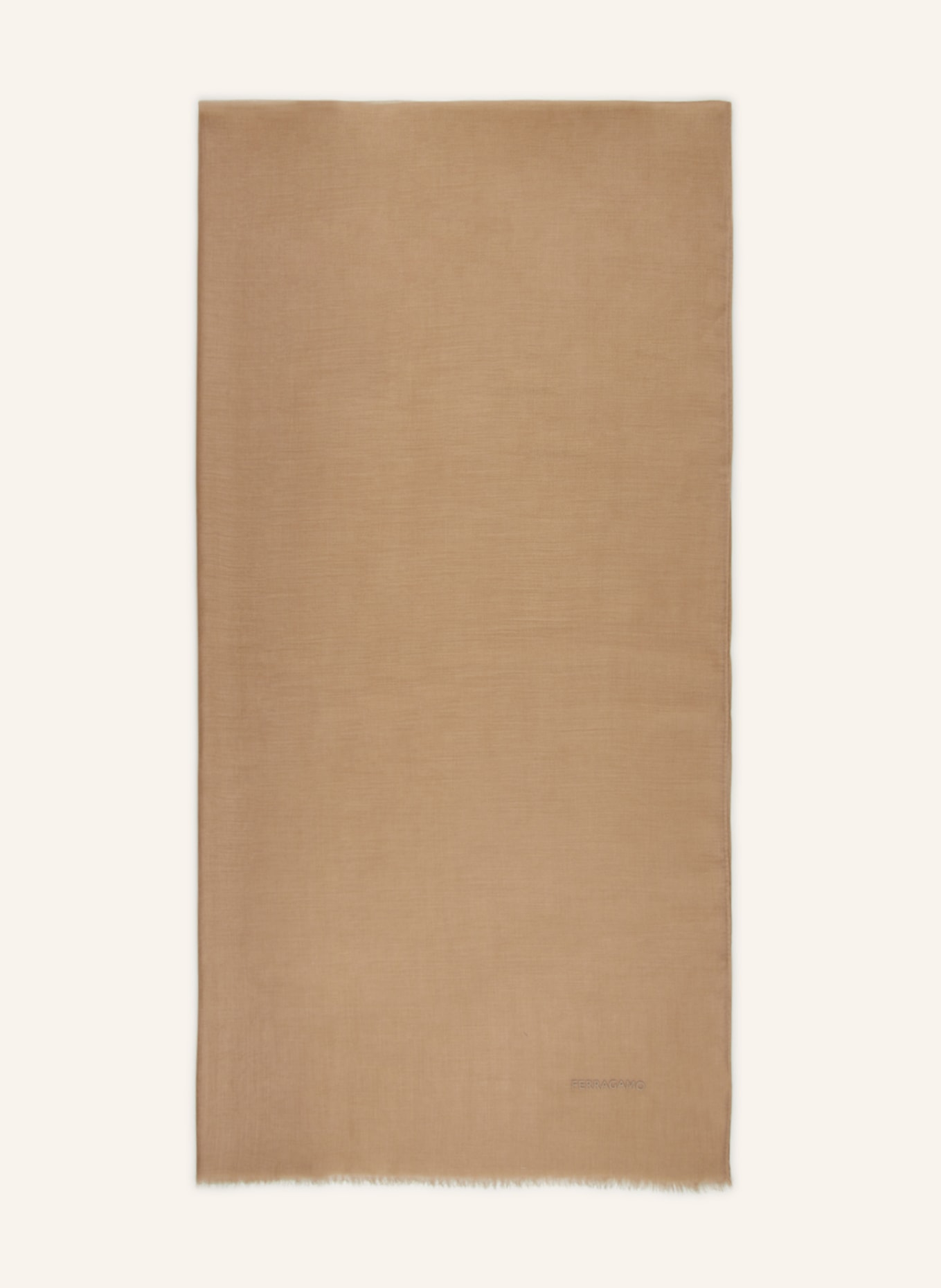 FERRAGAMO Cashmere-Schal, Farbe: BEIGE (Bild 1)