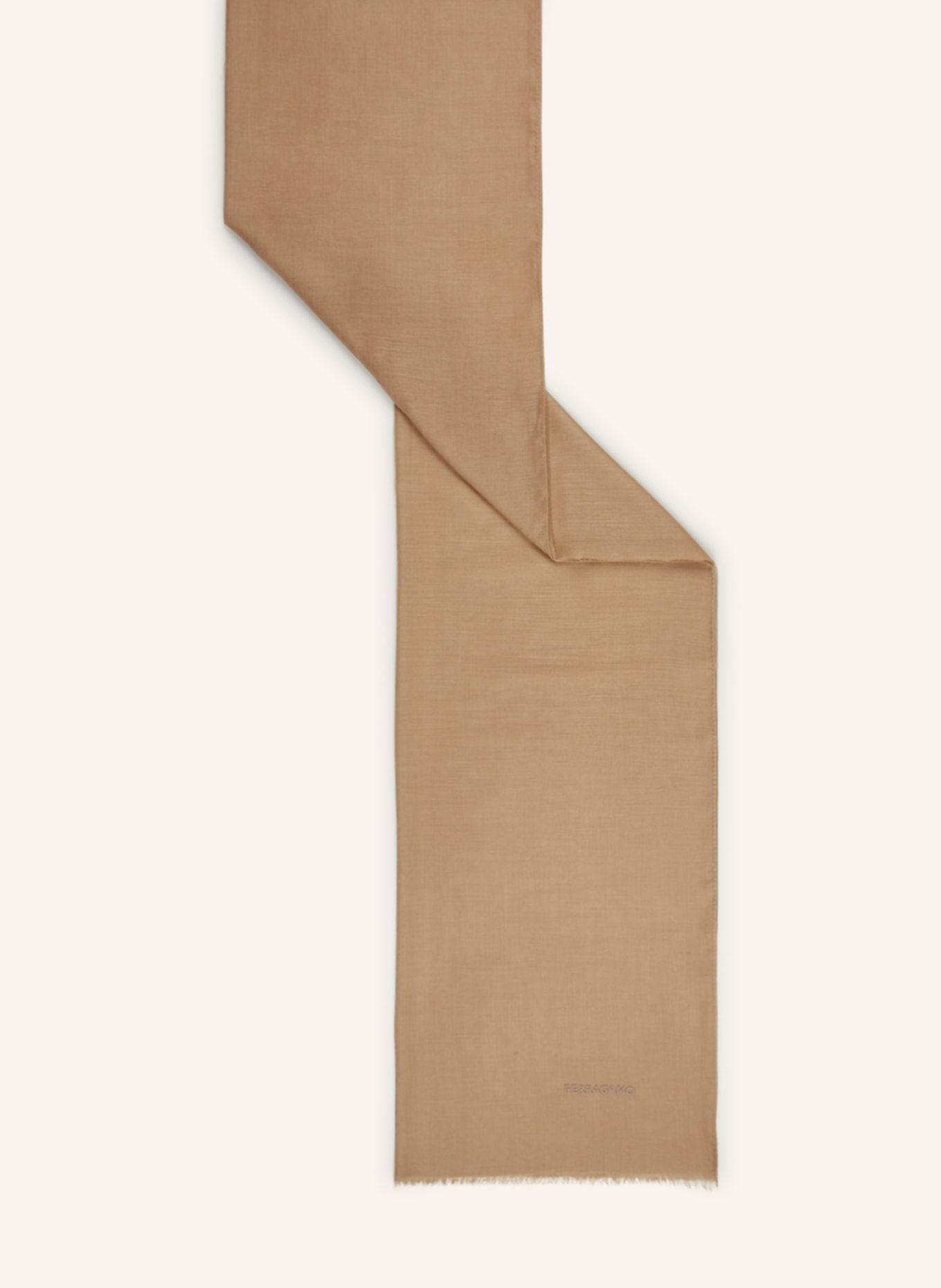 FERRAGAMO Cashmere scarf, Color: BEIGE (Image 2)