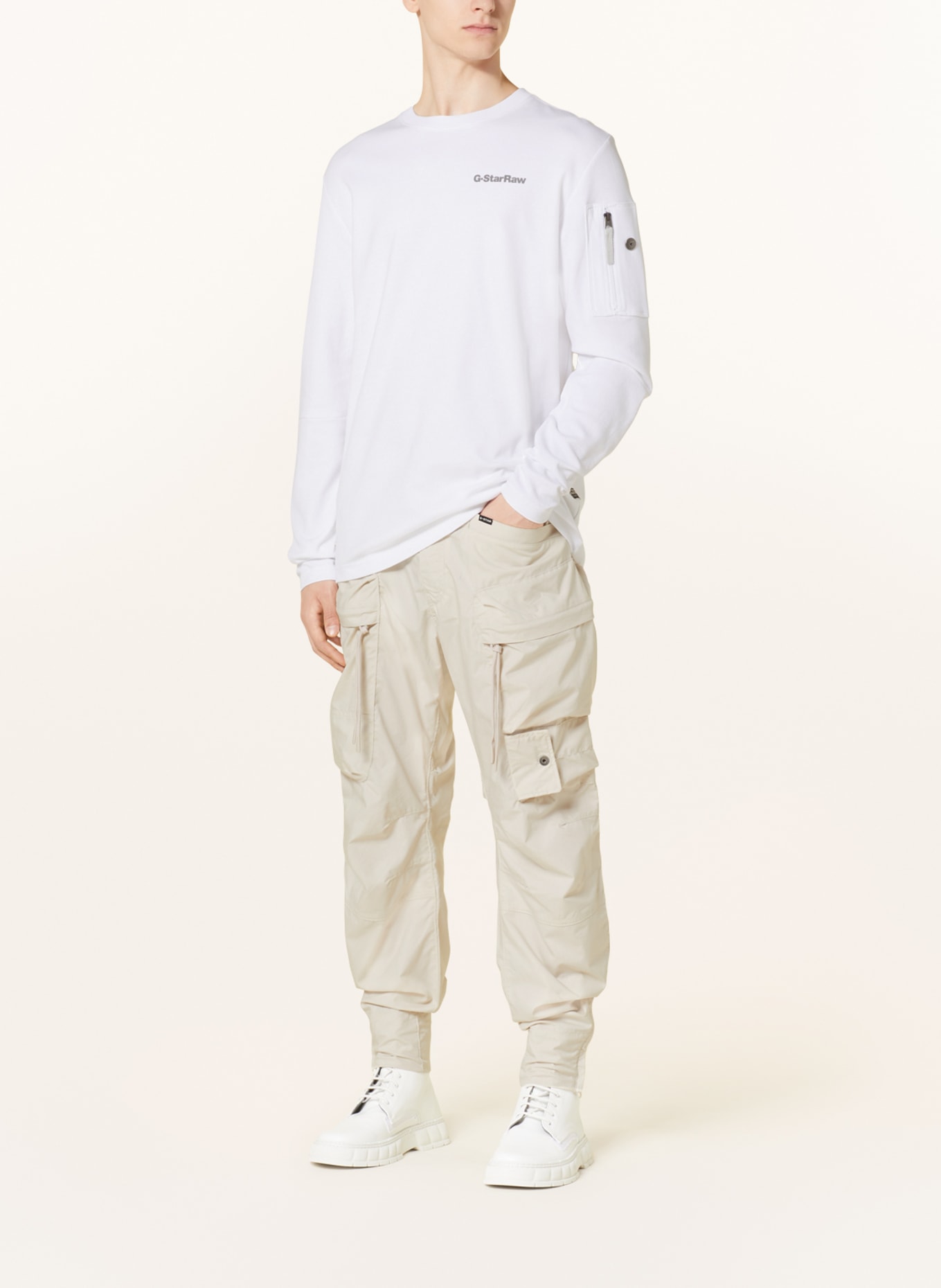 G-Star RAW Long sleeve shirt, Color: WHITE (Image 2)