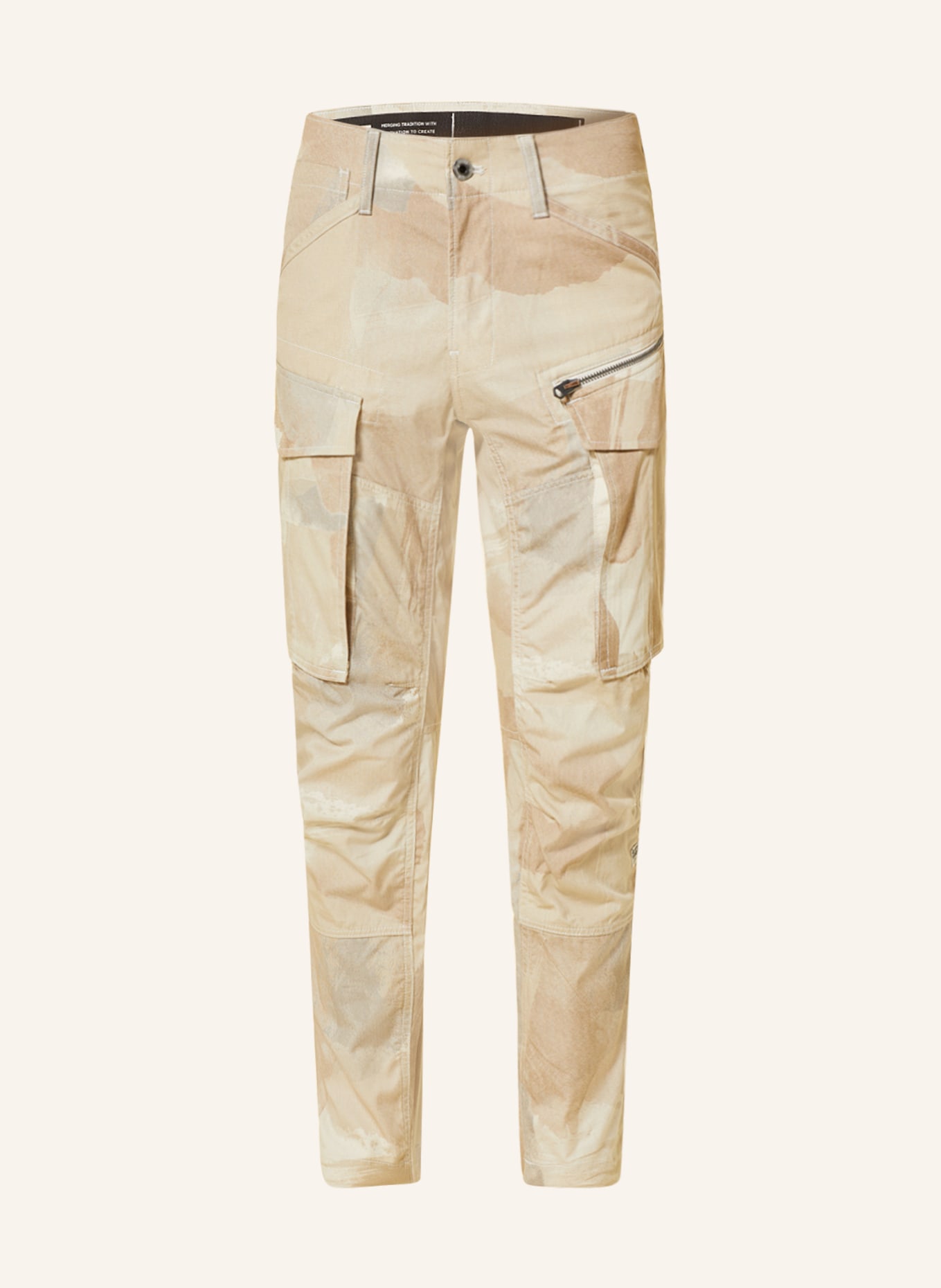 G-Star RAW Cargo pants in beige/ ecru tapered fit