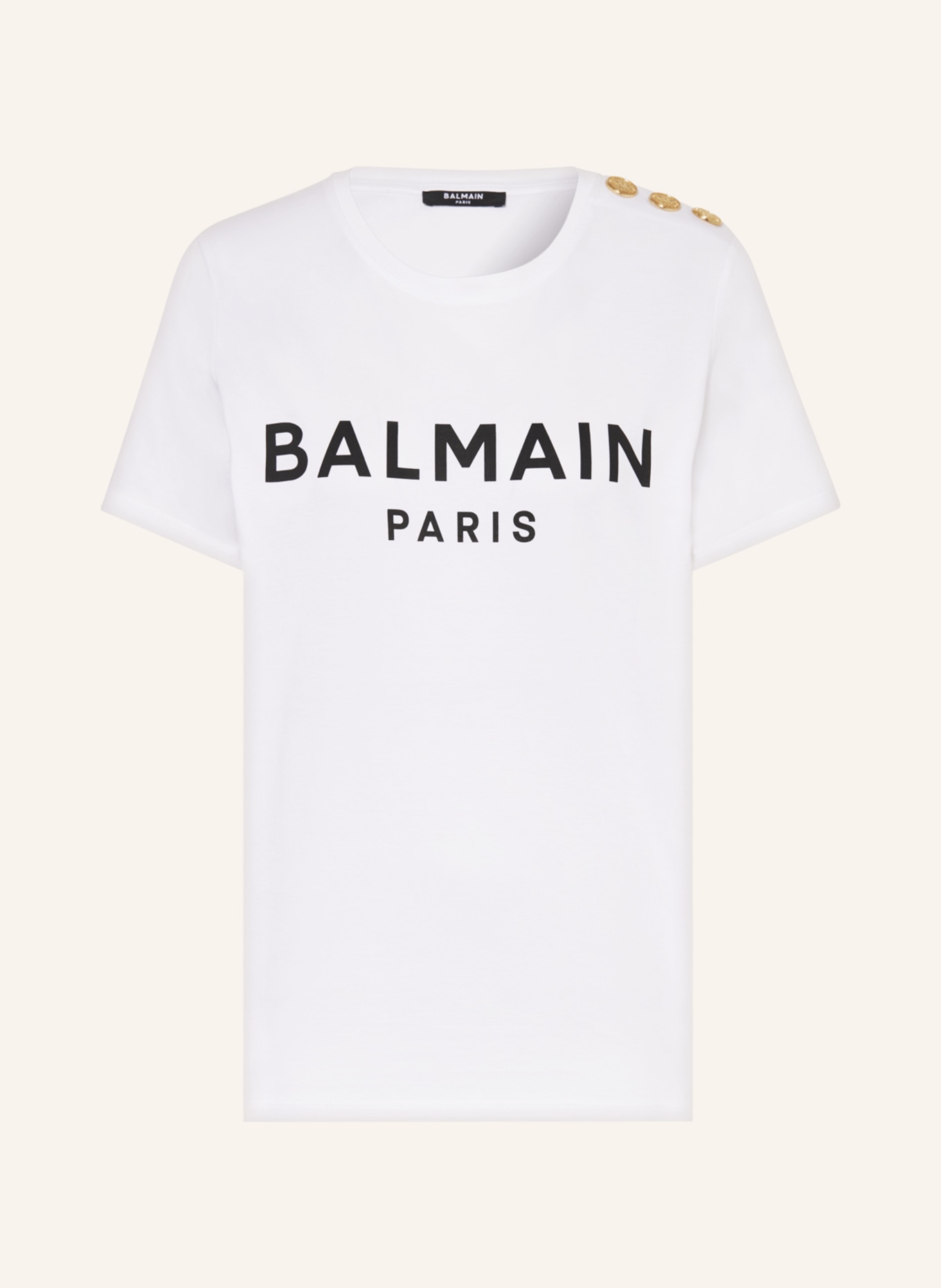 BALMAIN T-shirt, Kolor: BIAŁY/ CZARNY (Obrazek 1)