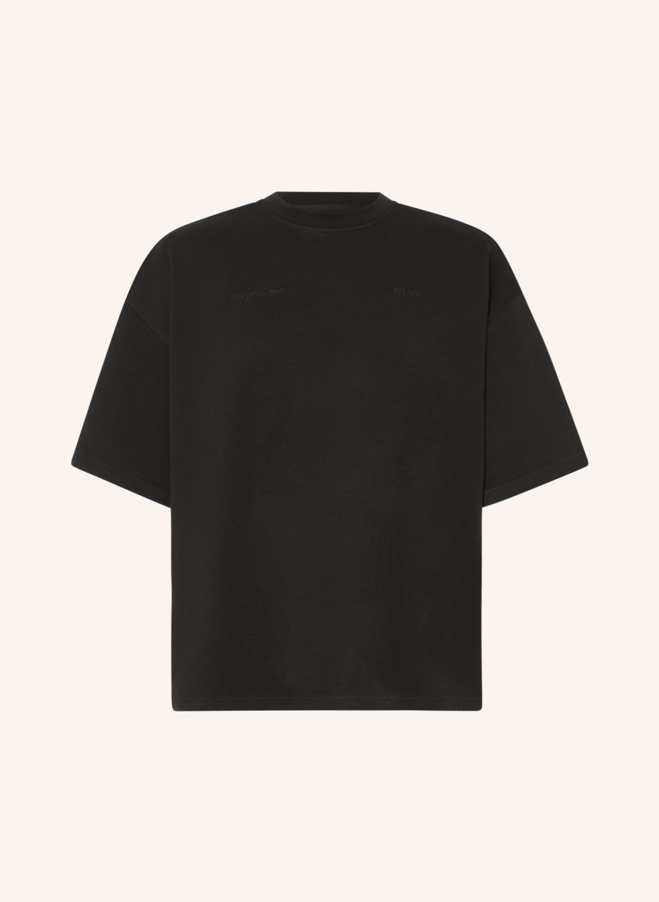 PREACH Oversized-Shirt: SCHWARZ
