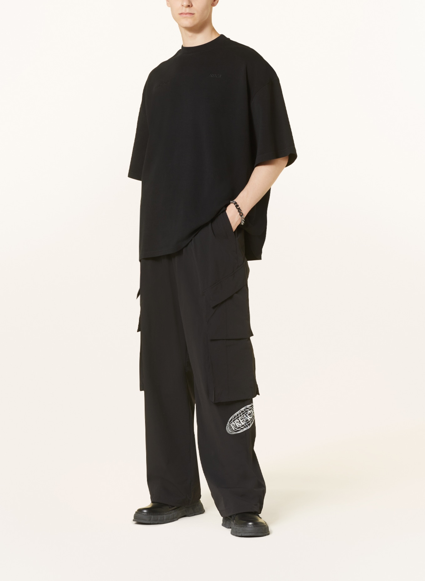 PREACH Oversized-Shirt: SCHWARZ