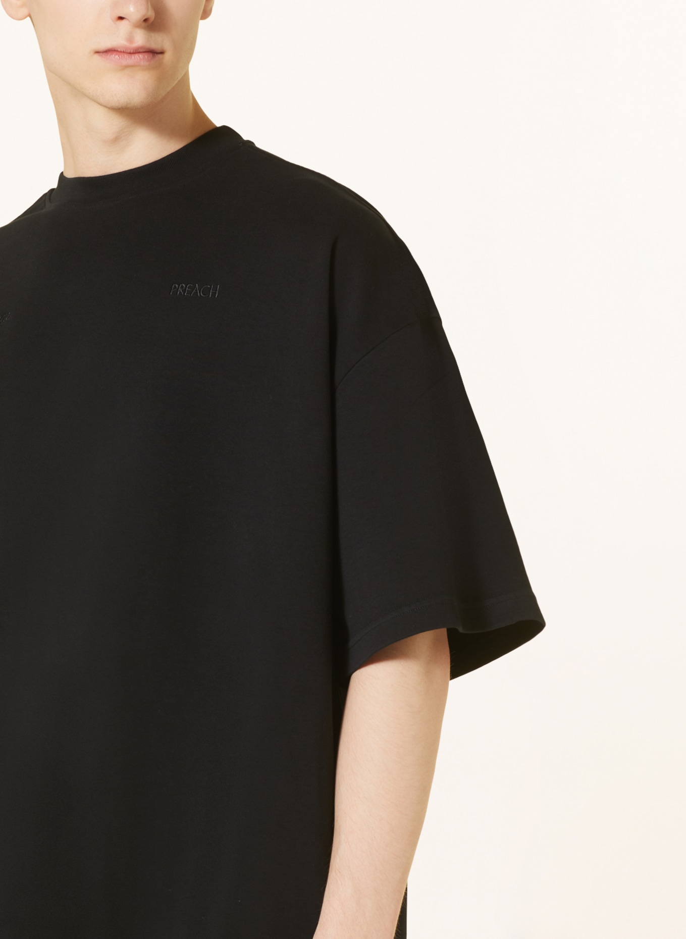 PREACH Oversized-Shirt: SCHWARZ